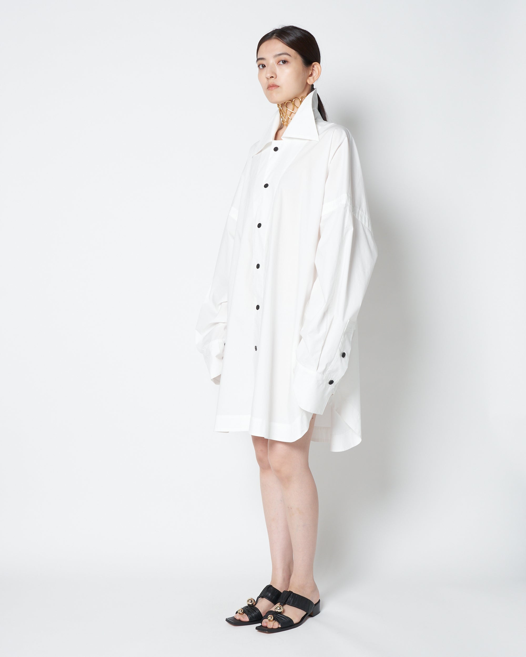 【PRE ORDER】LAUREN- OVERSIZED COTTON DRESS SHIRT