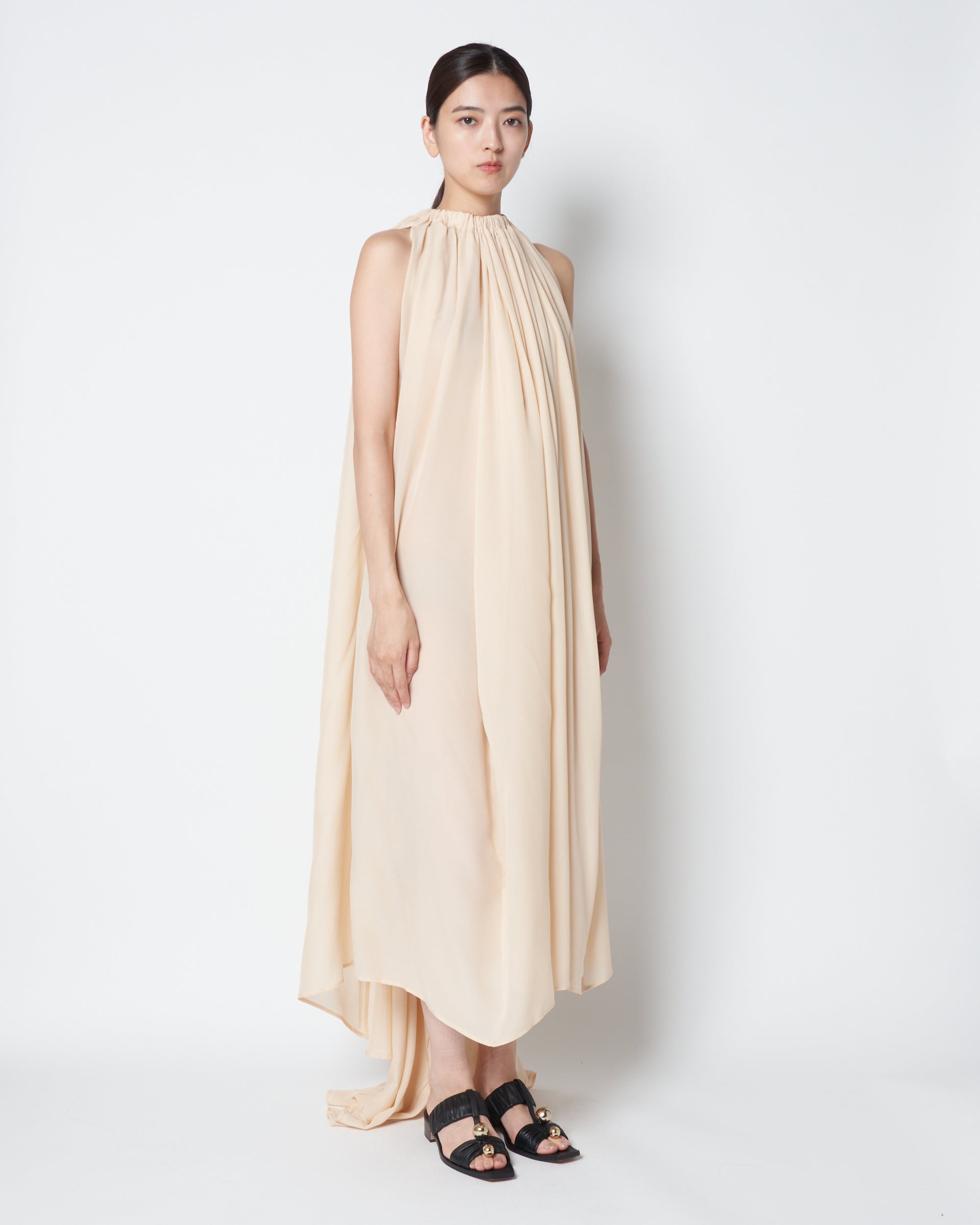 【PRE ORDER】LAVISH - SILK GATHERED TWO WAY DRESS