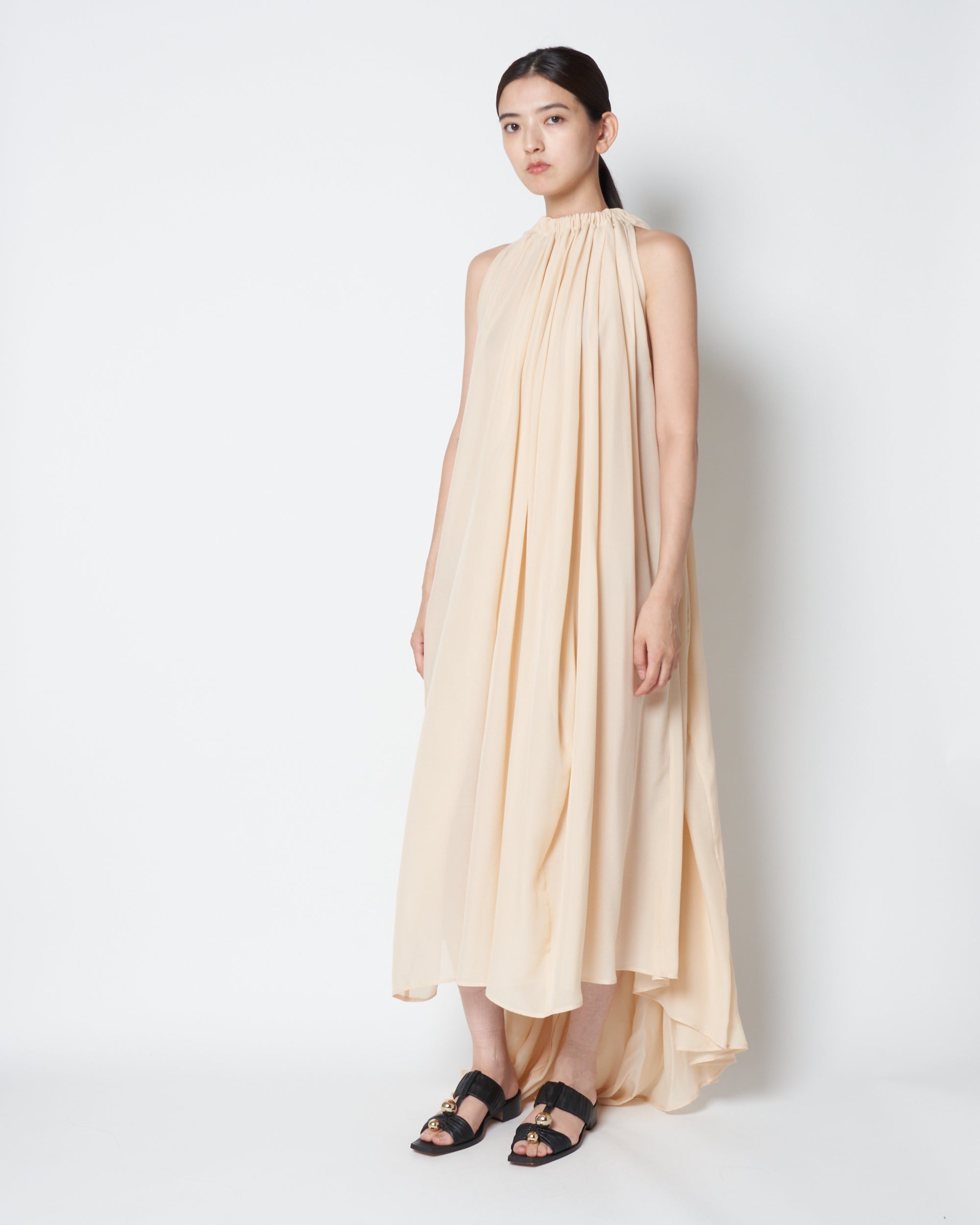 【PRE ORDER】LAVISH - SILK GATHERED TWO WAY DRESS