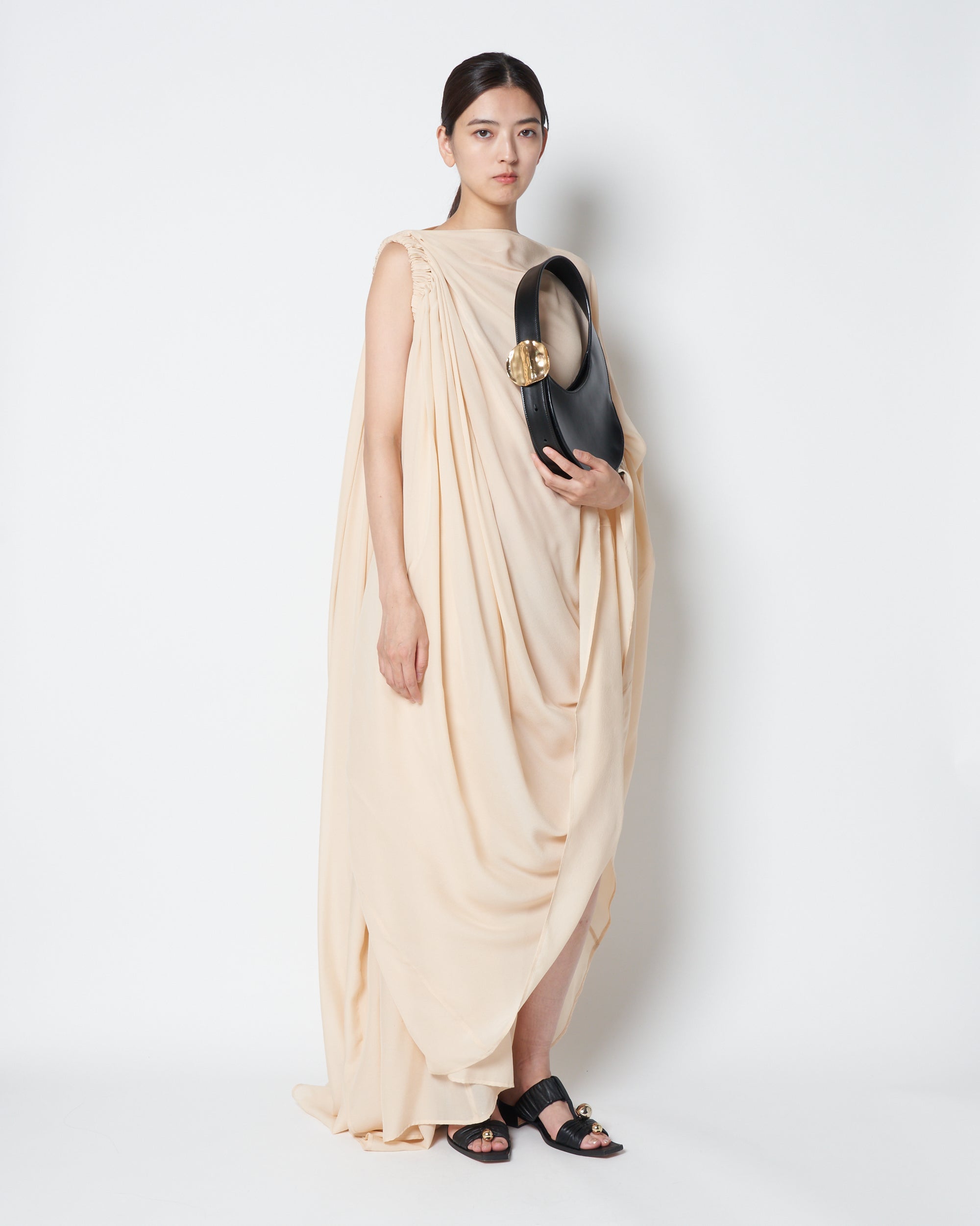 【PRE ORDER】LAVISH - SILK GATHERED TWO WAY DRESS