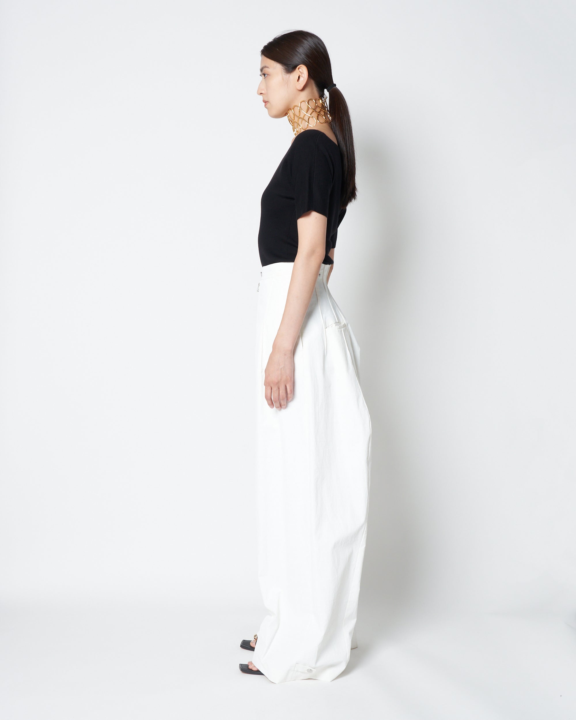 【PRE ORDER】LENNON - PLASTER LINEN WIDE PANTS