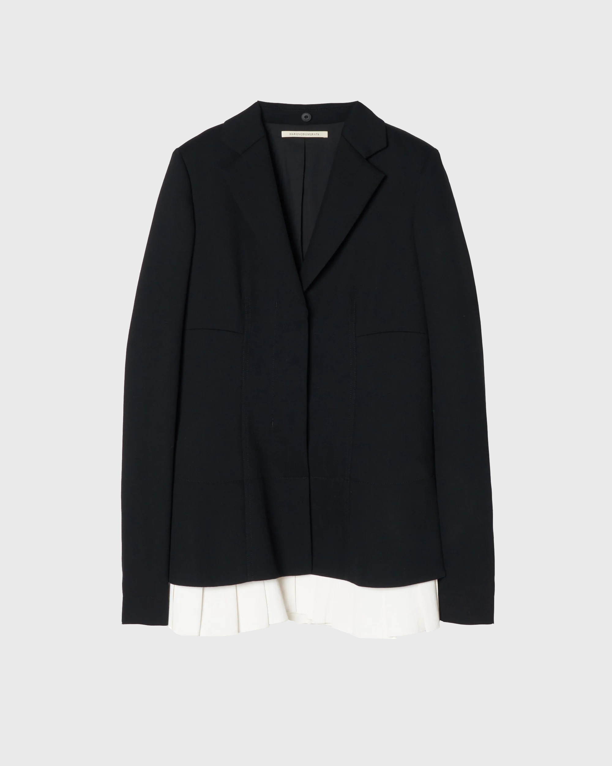 KRISTIN - SILK TAILORED JACKET - BLACK – HARUNOBUMURATA KRISTIN - SILK TAILORED JACKET - BLACK – HARUNOBUMURATA