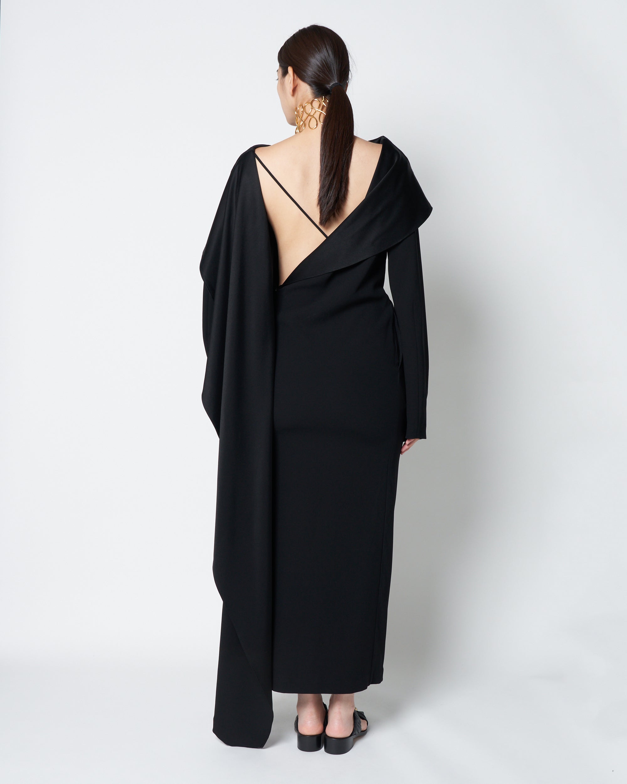 【PRE ORDER】LILIAN - SATIN DRAPED DRESS