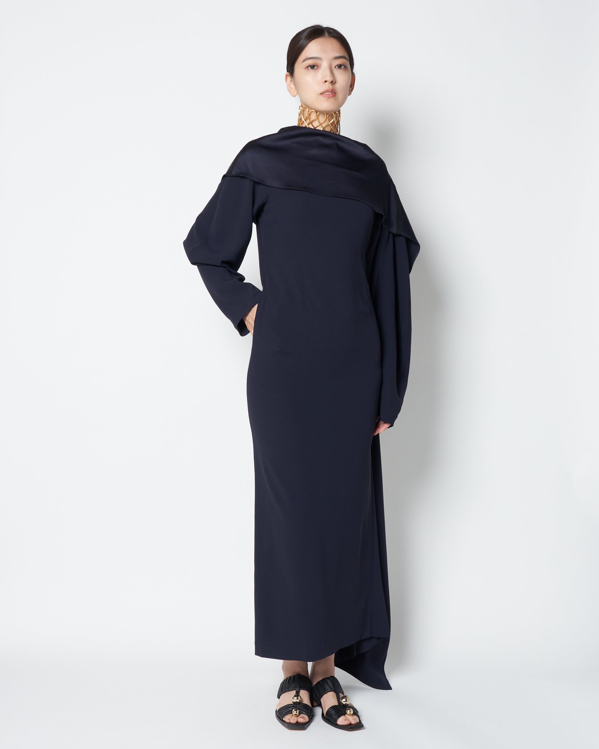 【PRE ORDER】LILIAN - SATIN DRAPED DRESS