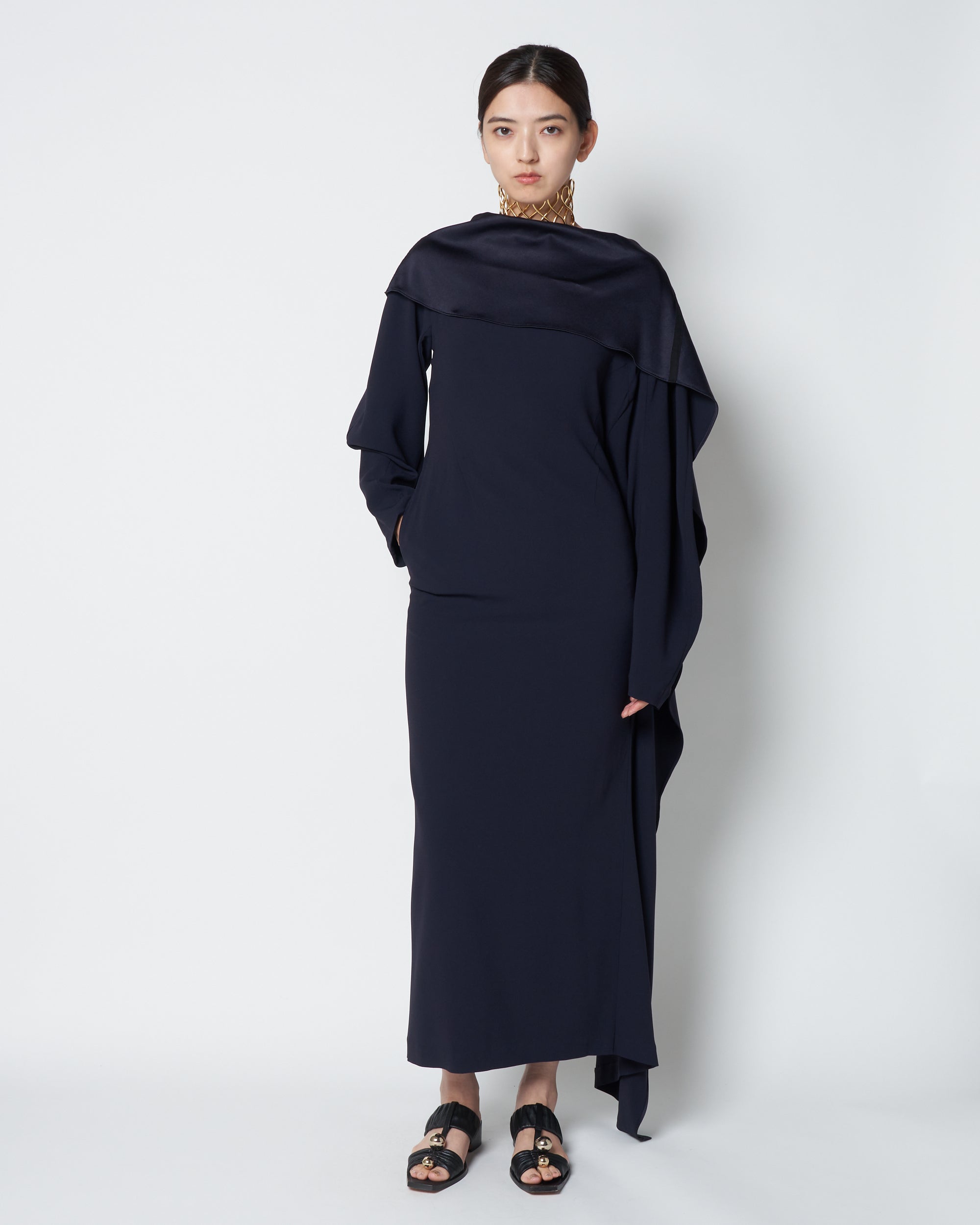 【PRE ORDER】LILIAN - SATIN DRAPED DRESS