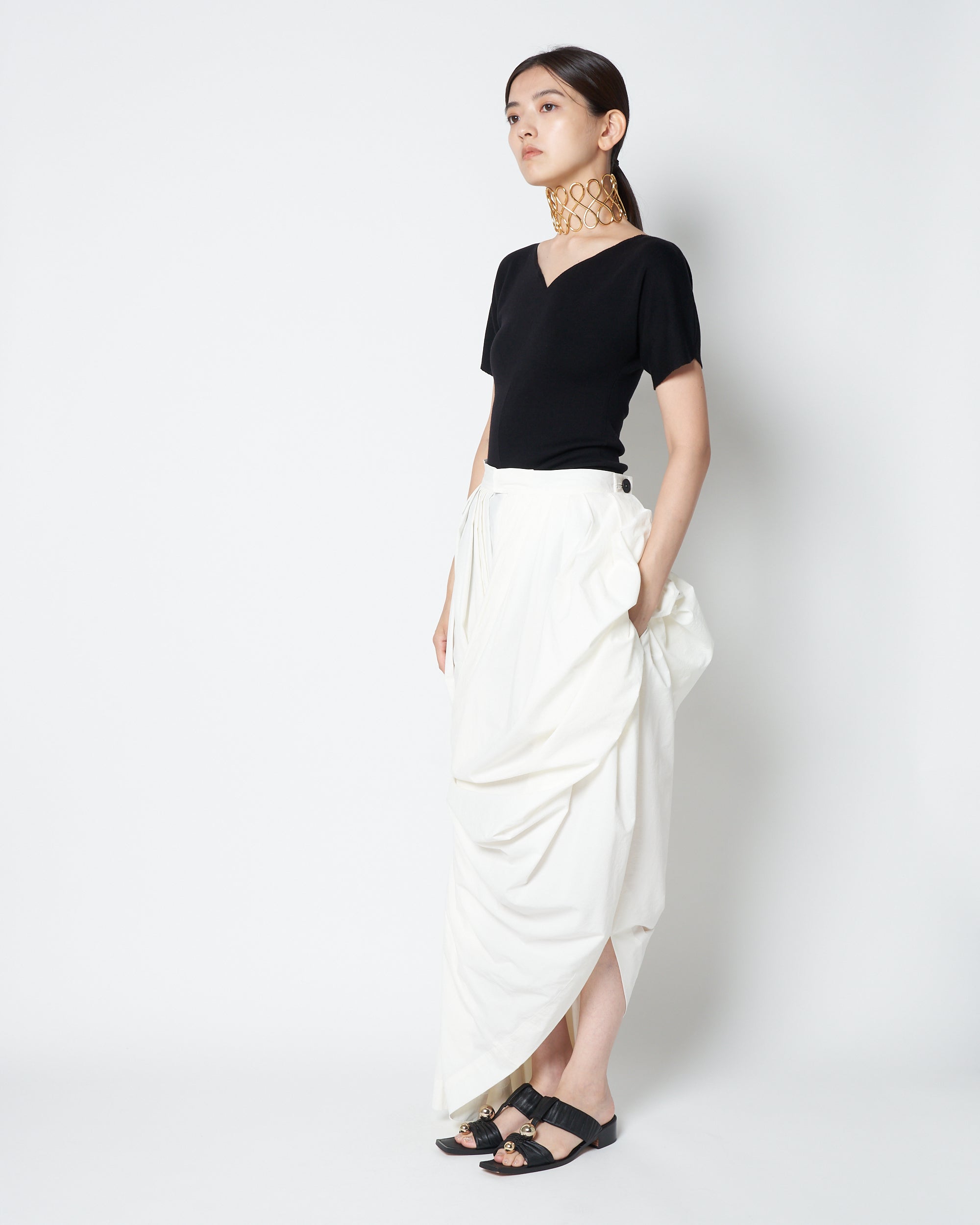 【PRE ORDER】LINT - ASYMMETRY 2WAY DRESS SKIRT