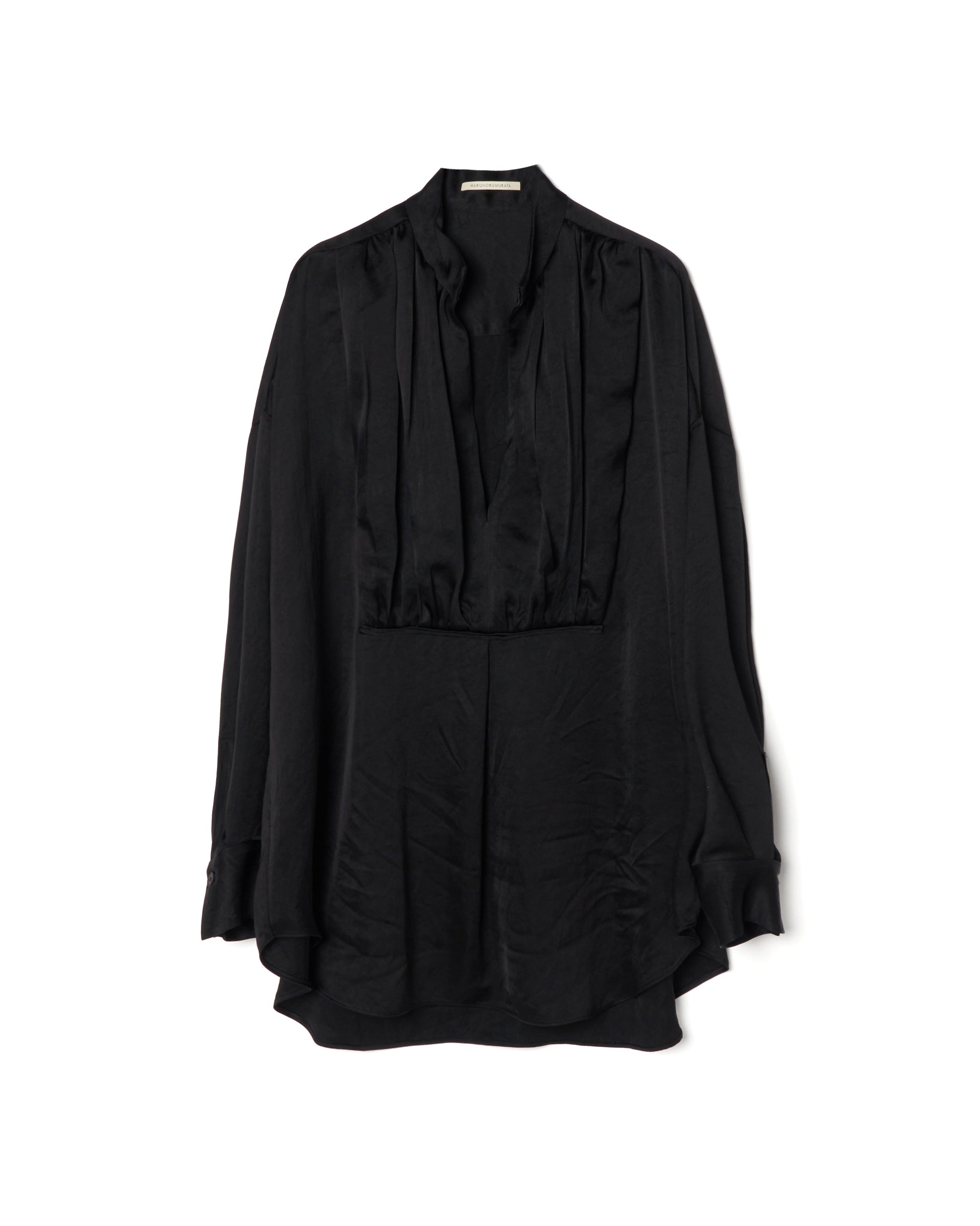 【PRE ORDER】LISILE - GATHERED SATIN OVERSIZE SHIRT