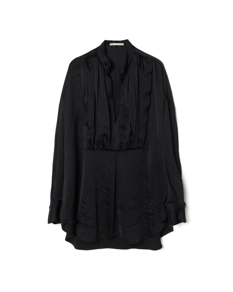 LISILE - GATHERED SATIN OVERSIZE SHIRT
