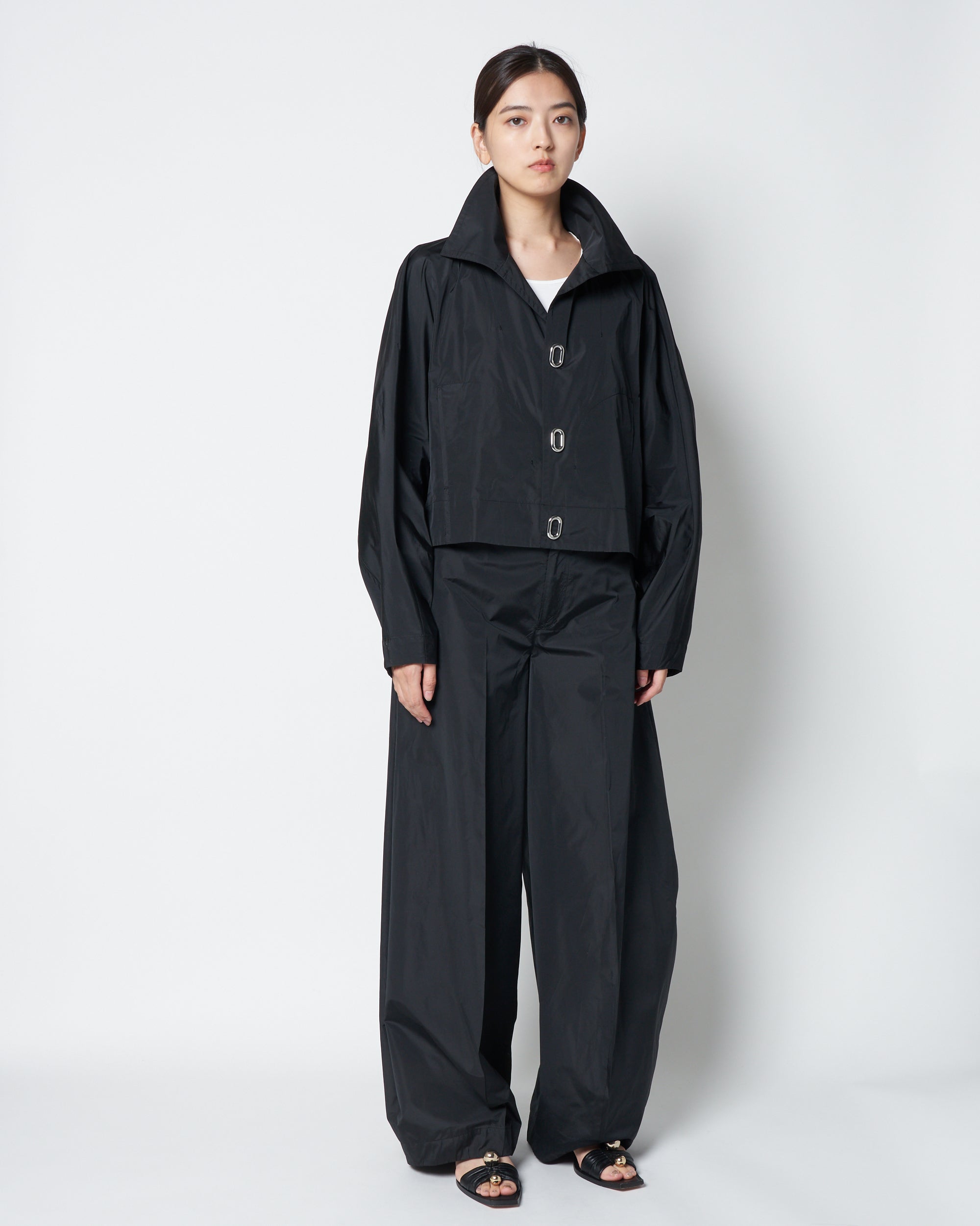 【PRE ORDER】LOGAN - SILK BLEND SHORT BLOUSON