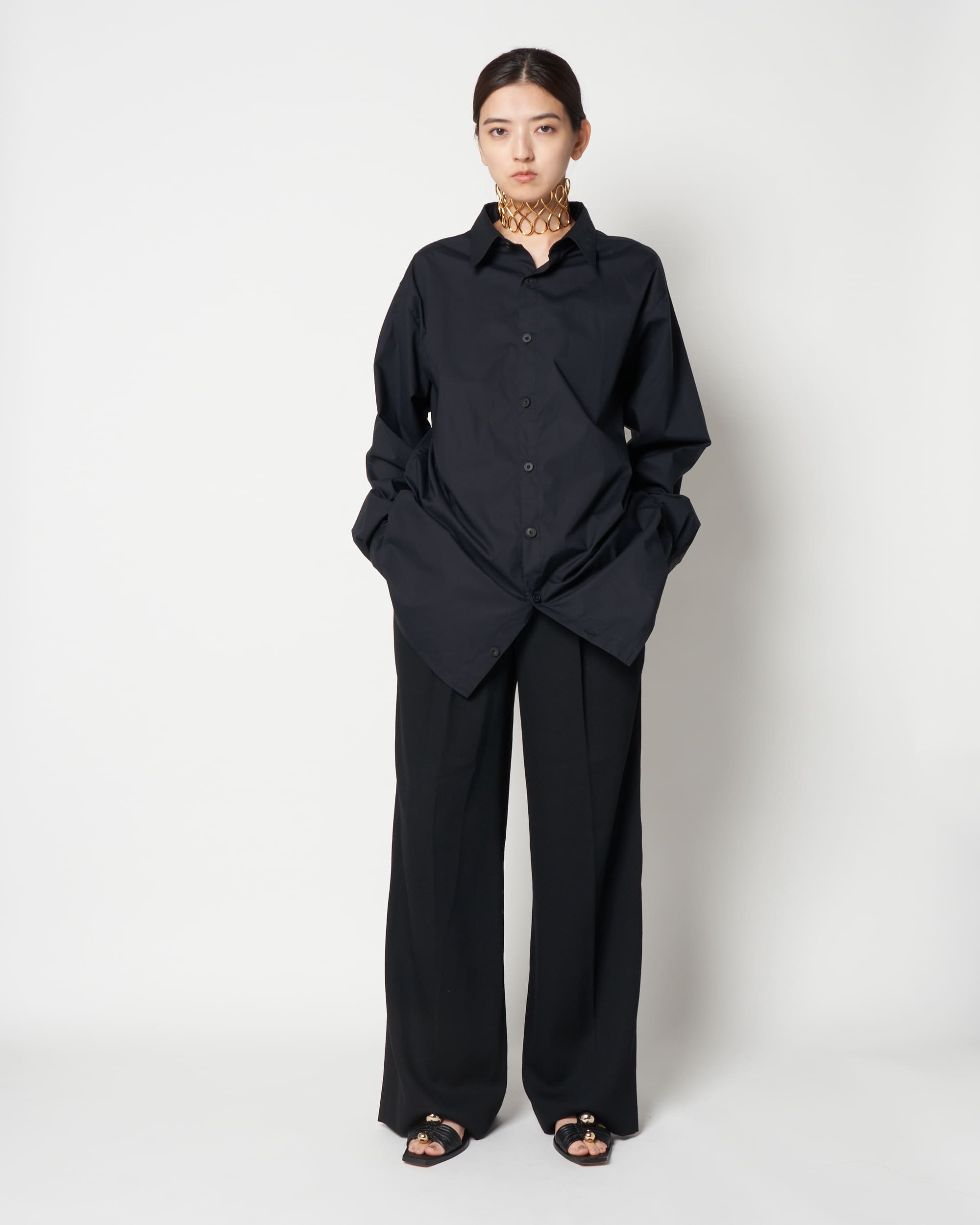 LOTUS - RELAXED SHIRT WITH STITCH DETAIL