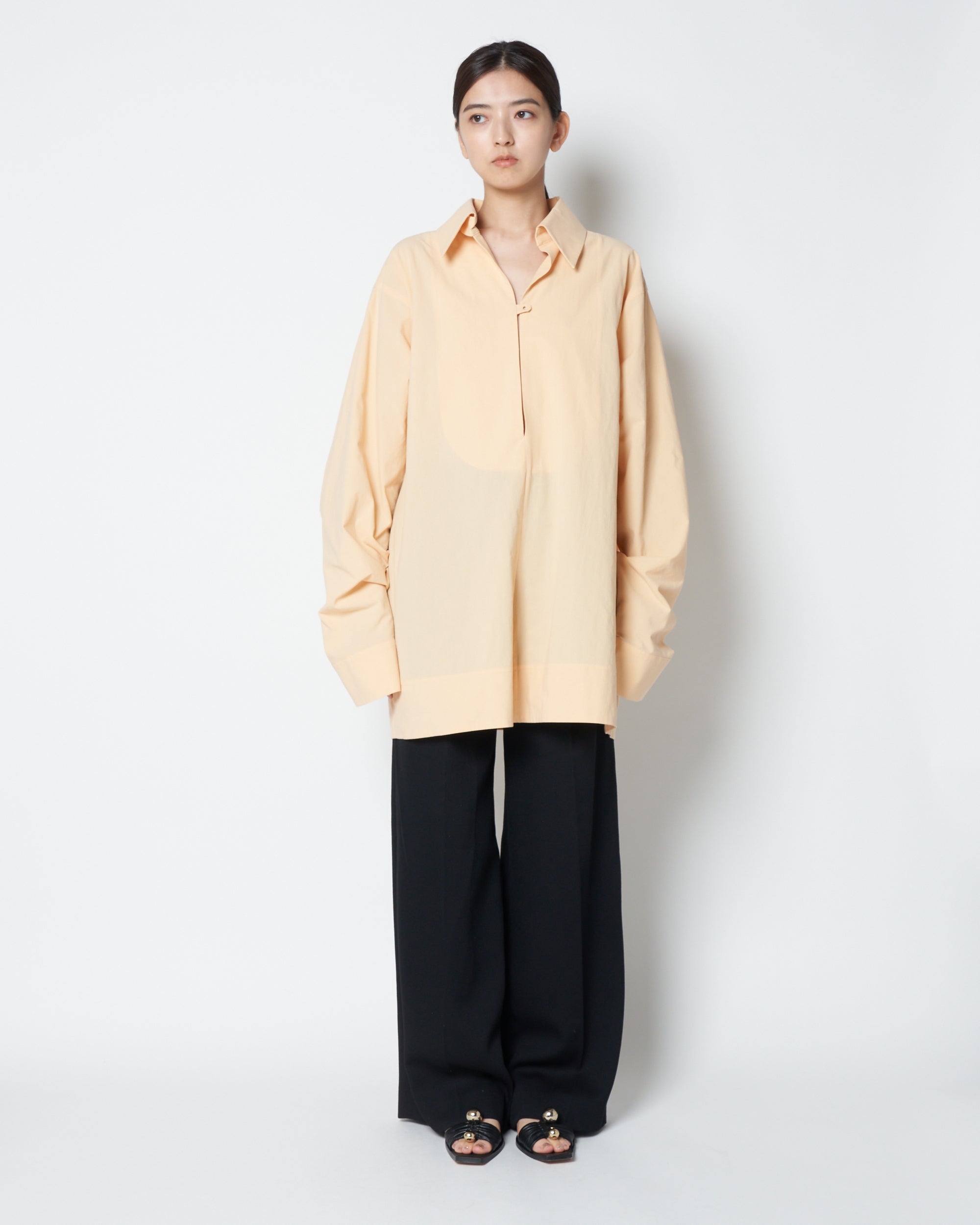 【PRE ORDER】LOWELL - COTTON OVERSIZE PULLOVER SHIRT