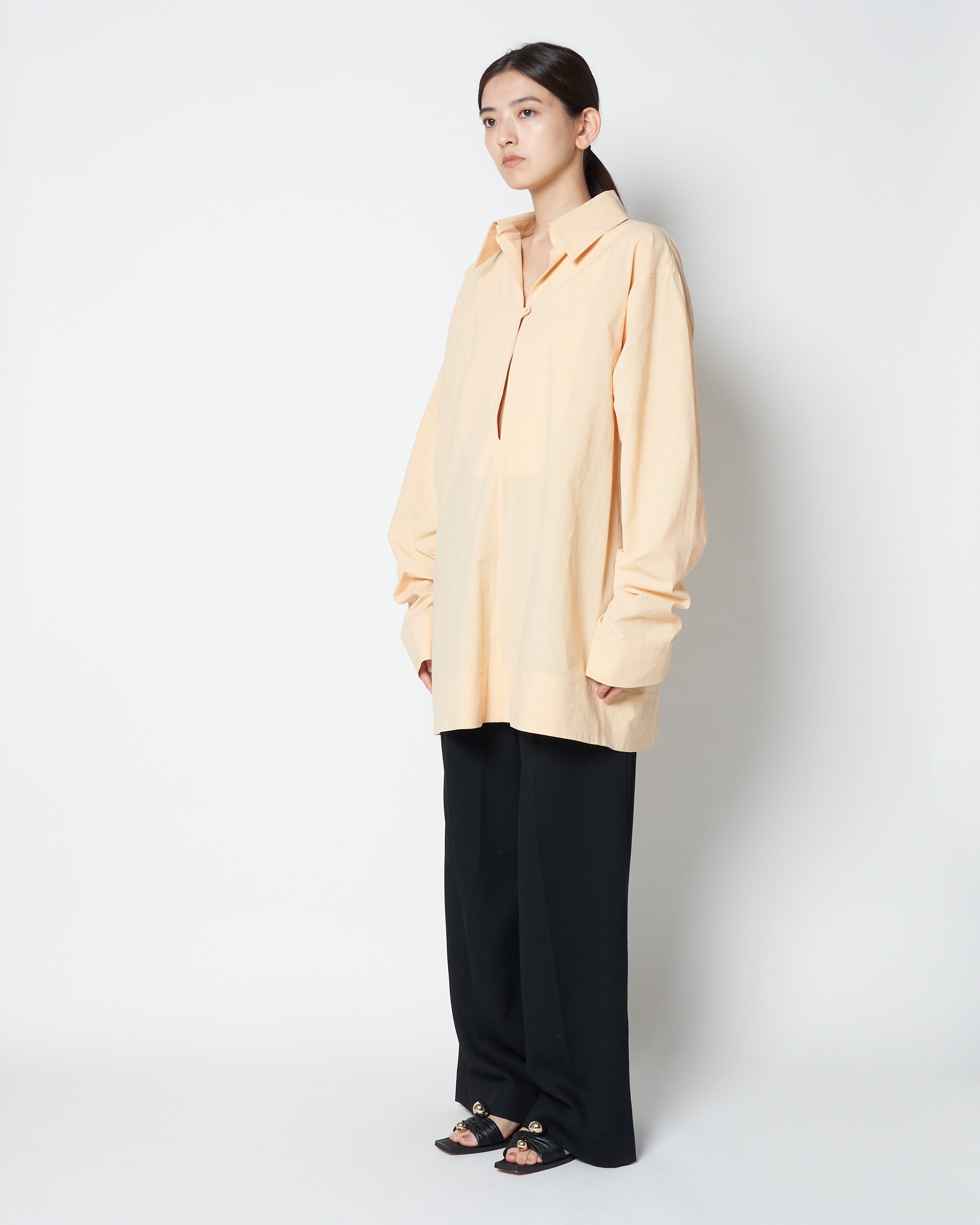 【PRE ORDER】LOWELL - COTTON OVERSIZE PULLOVER SHIRT