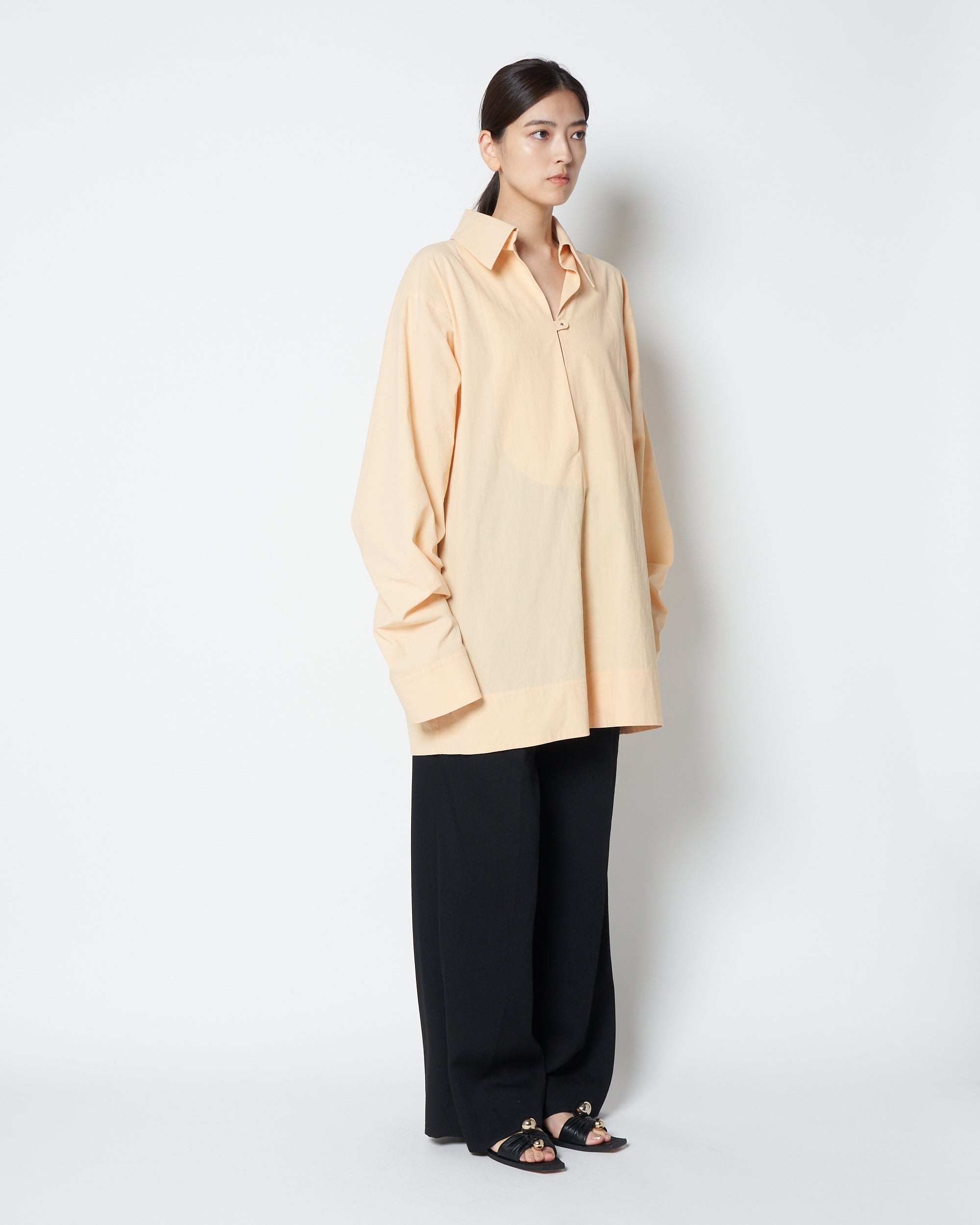 【PRE ORDER】LOWELL - COTTON OVERSIZE PULLOVER SHIRT