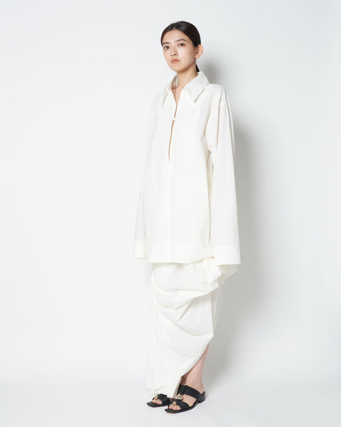 LOWELL - COTTON OVERSIZE PULLOVER SHIRT