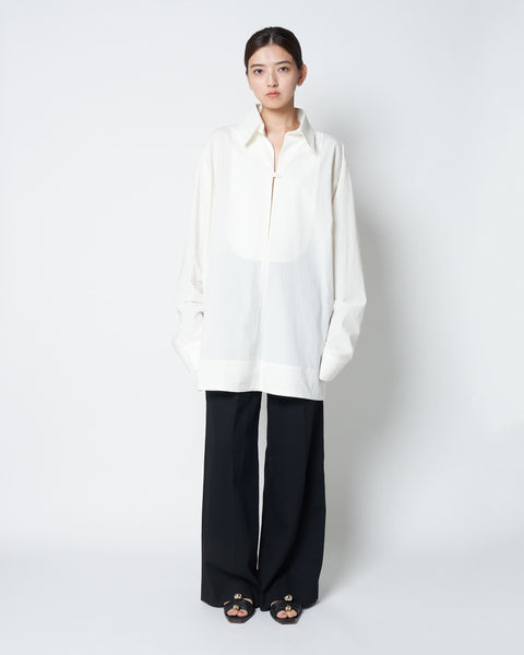 LOWELL - COTTON OVERSIZE PULLOVER SHIRT