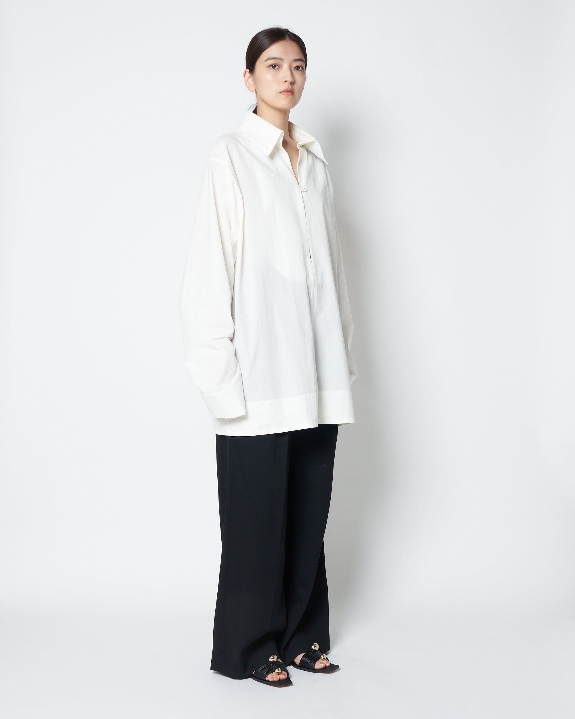 【PRE ORDER】LOWELL - COTTON OVERSIZE PULLOVER SHIRT