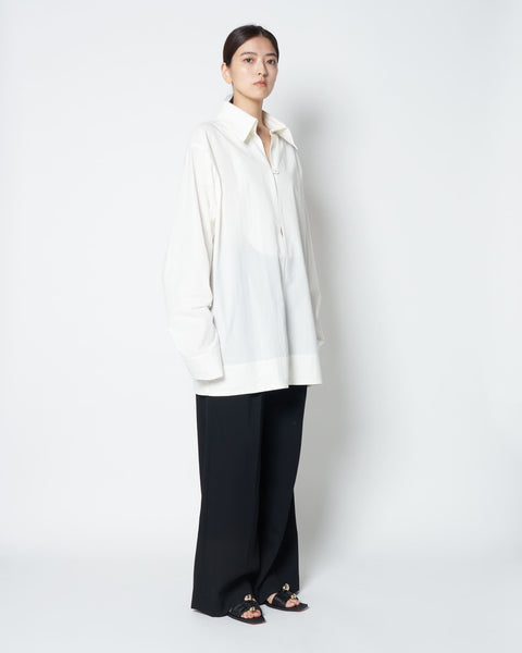LOWELL - COTTON OVERSIZE PULLOVER SHIRT