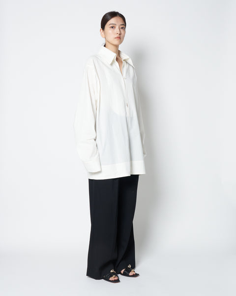 LOWELL - COTTON OVERSIZE PULLOVER SHIRT