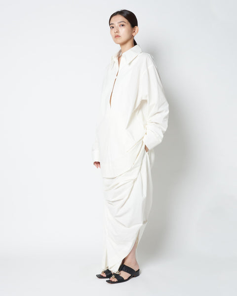 LOWELL - COTTON OVERSIZE PULLOVER SHIRT