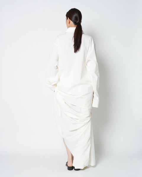 LOWELL - COTTON OVERSIZE PULLOVER SHIRT