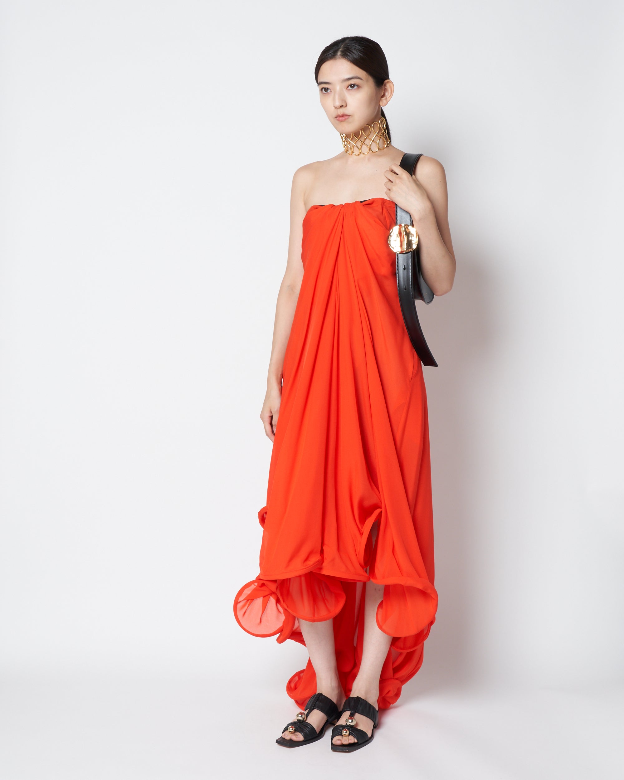 【PRE ORDER】LUISA - SILK STRUCTURED TUBE DRESS