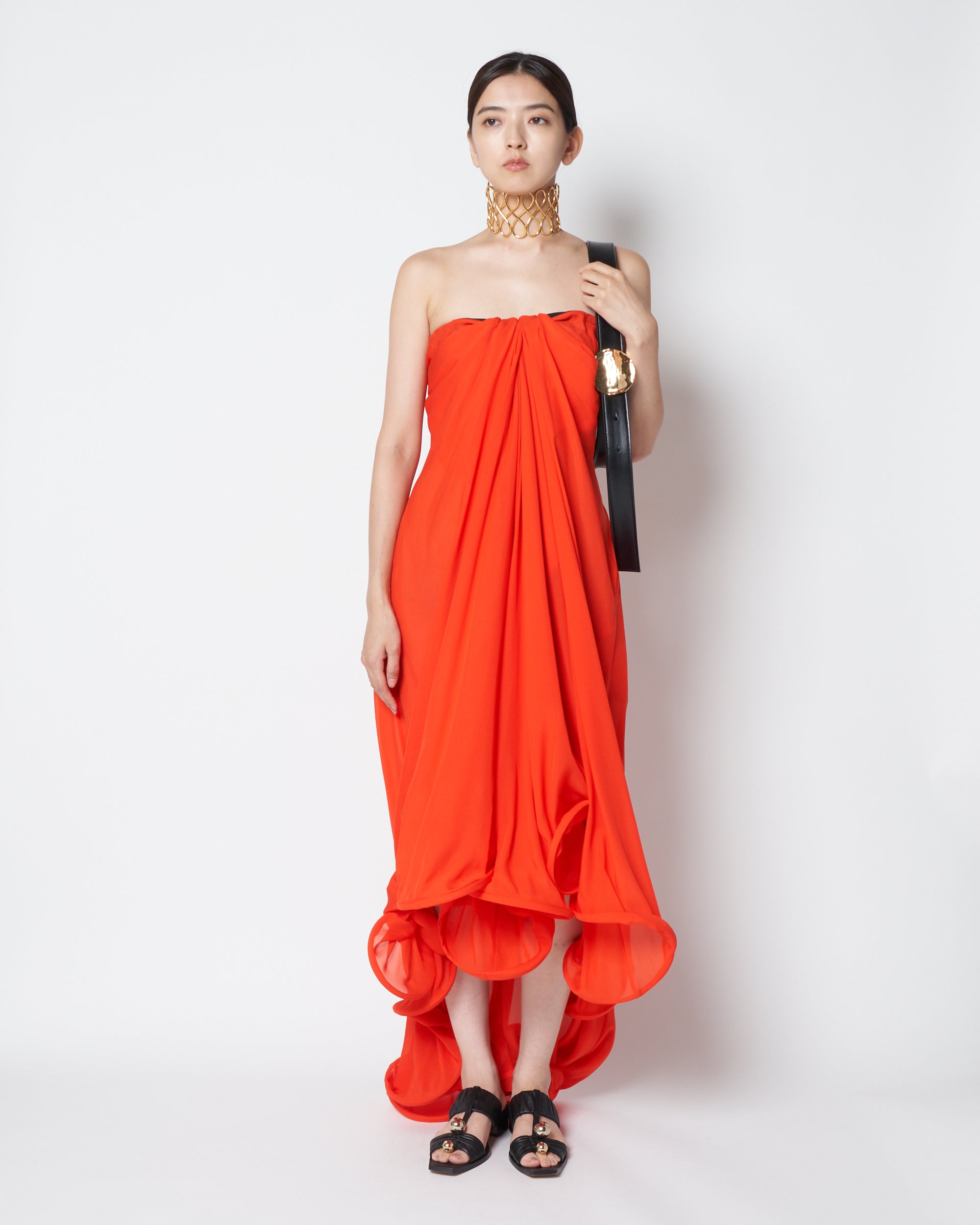 【PRE ORDER】LUISA - SILK STRUCTURED TUBE DRESS