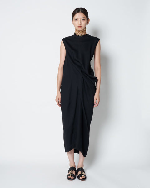 LULEA - SUMMER WOOL DRAPED DRESS