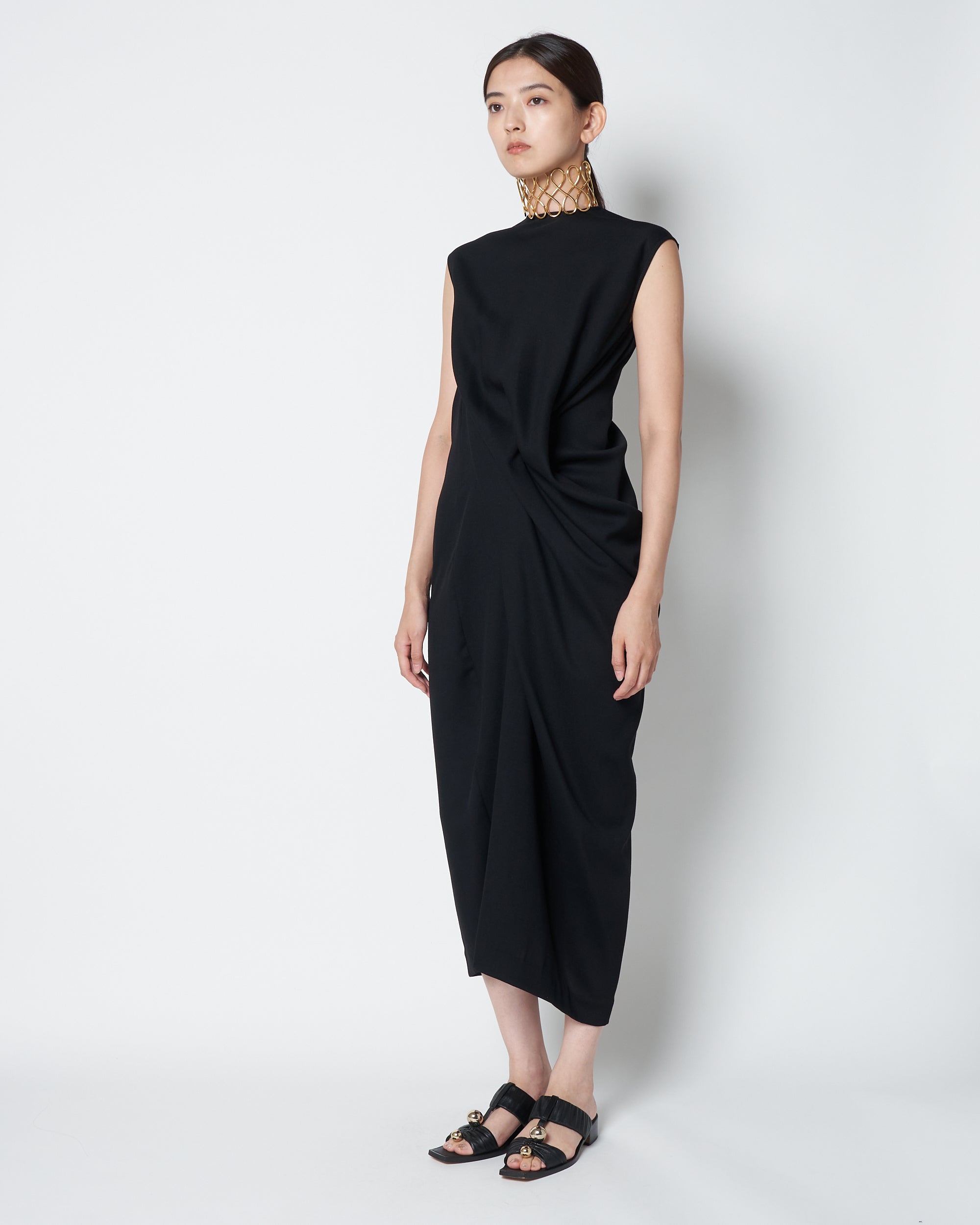 【PRE ORDER】LULEA - SUMMER WOOL DRAPED DRESS