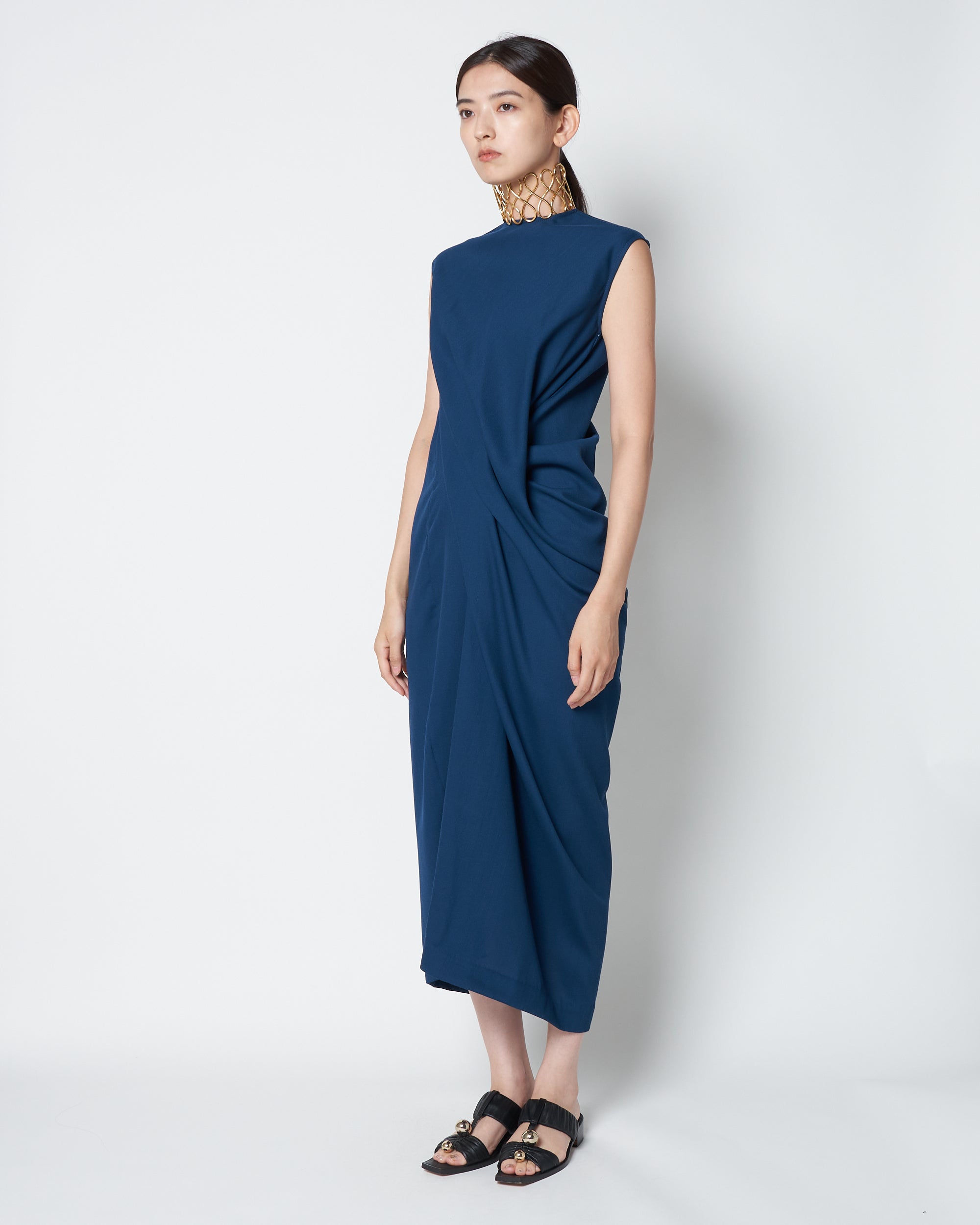 【PRE ORDER】LULEA - SUMMER WOOL DRAPED DRESS