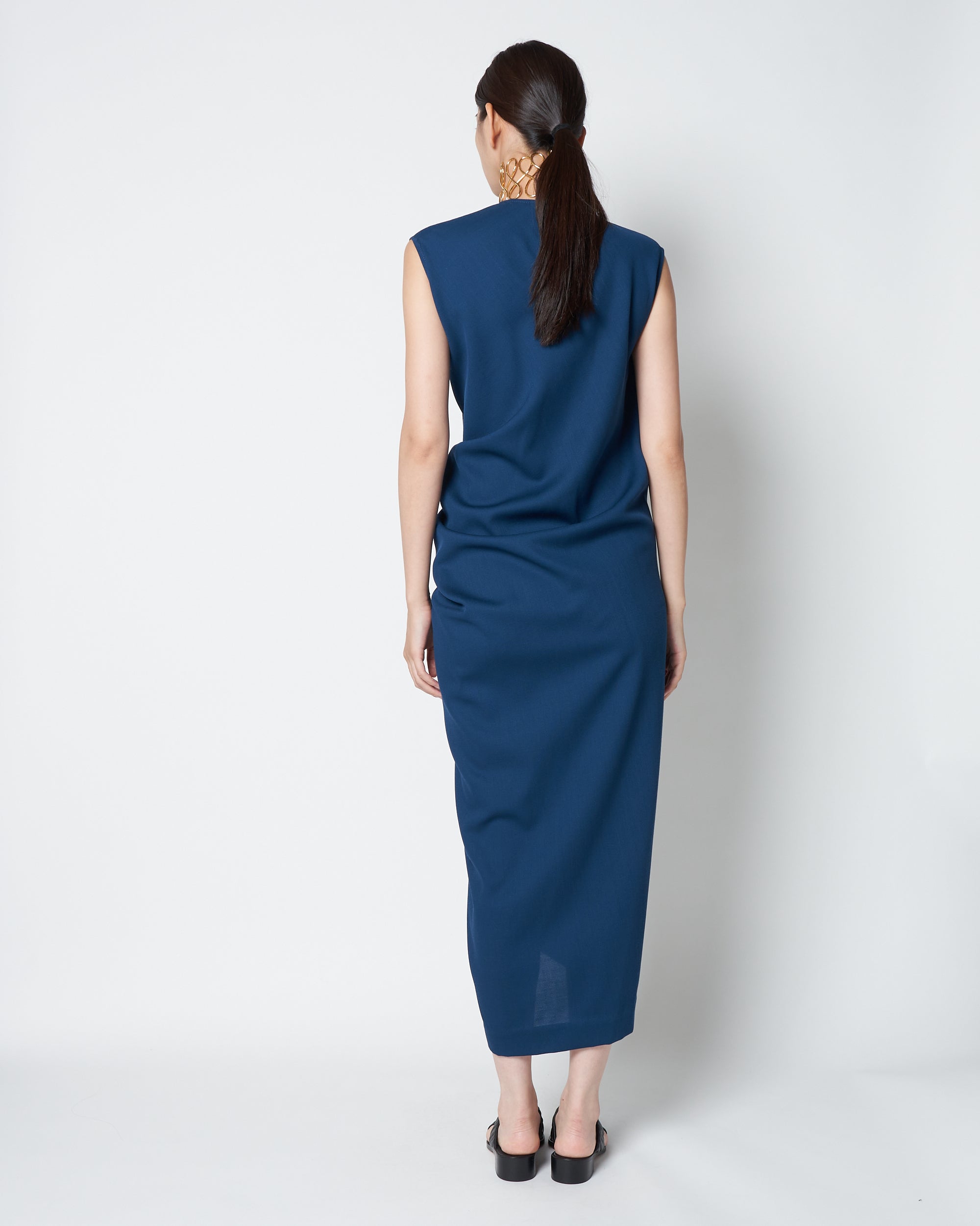 【PRE ORDER】LULEA - SUMMER WOOL DRAPED DRESS