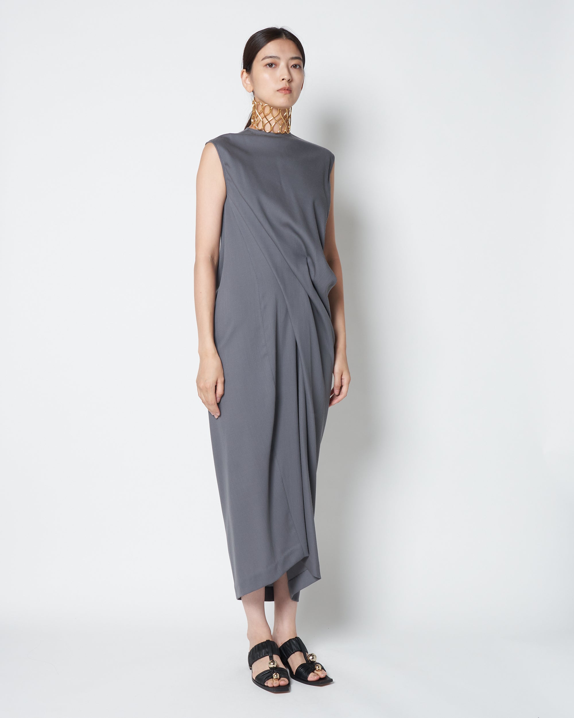 【PRE ORDER】LULEA - SUMMER WOOL DRAPED DRESS