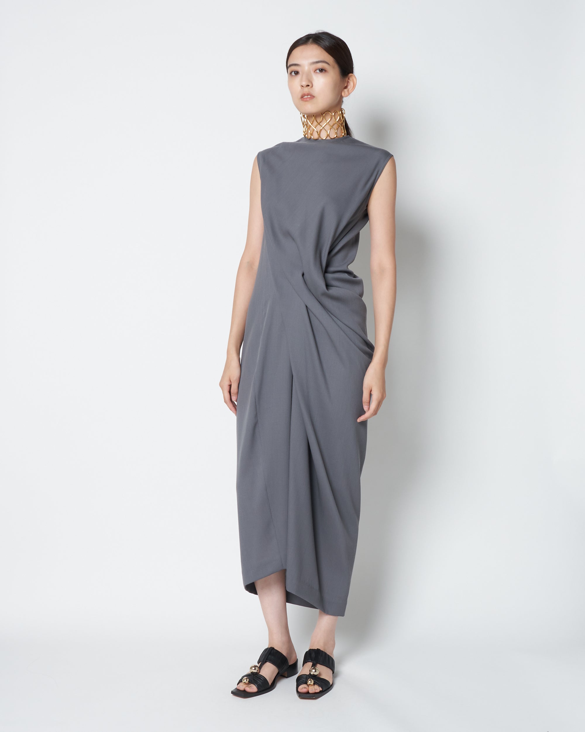 【PRE ORDER】LULEA - SUMMER WOOL DRAPED DRESS