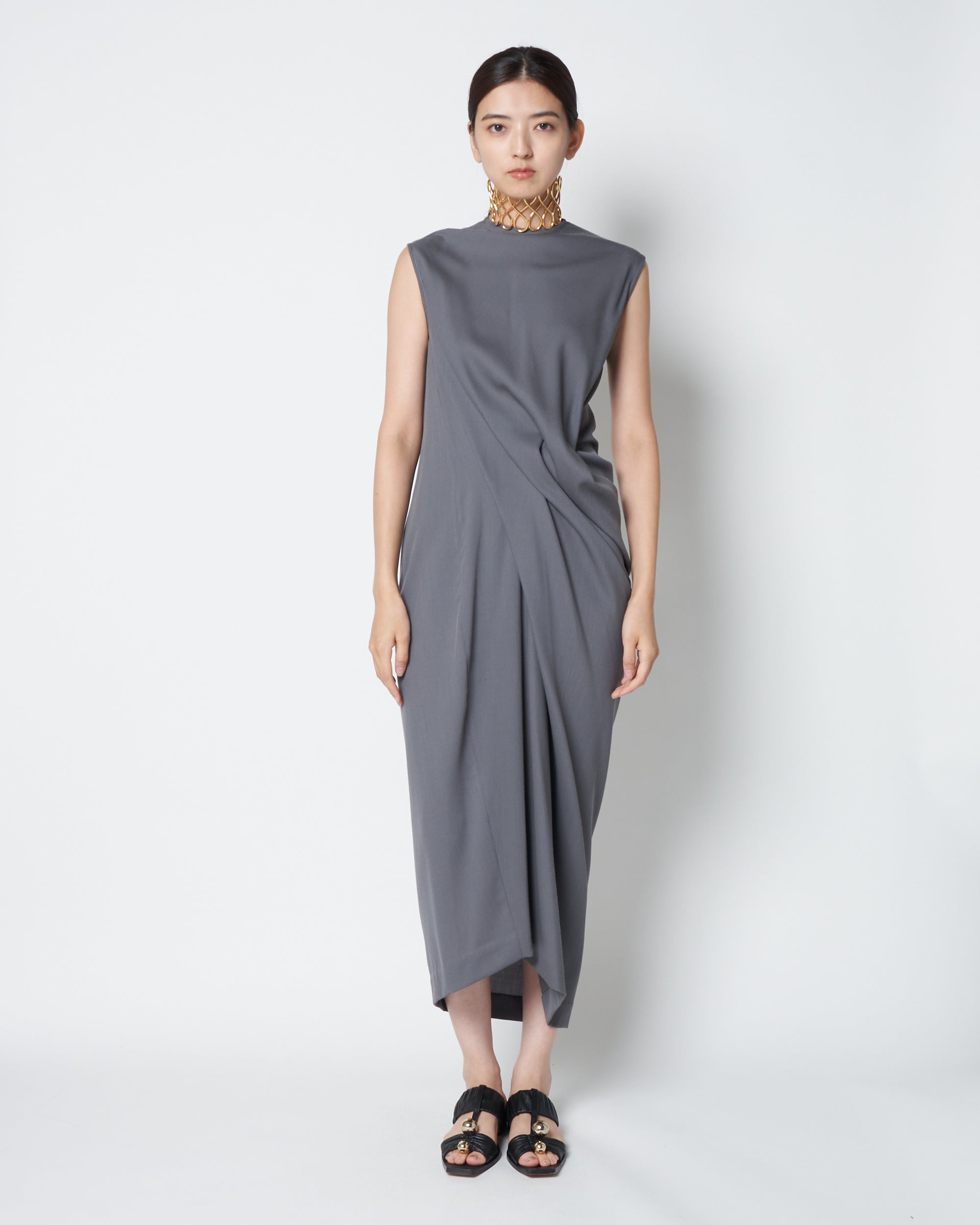 【PRE ORDER】LULEA - SUMMER WOOL DRAPED DRESS