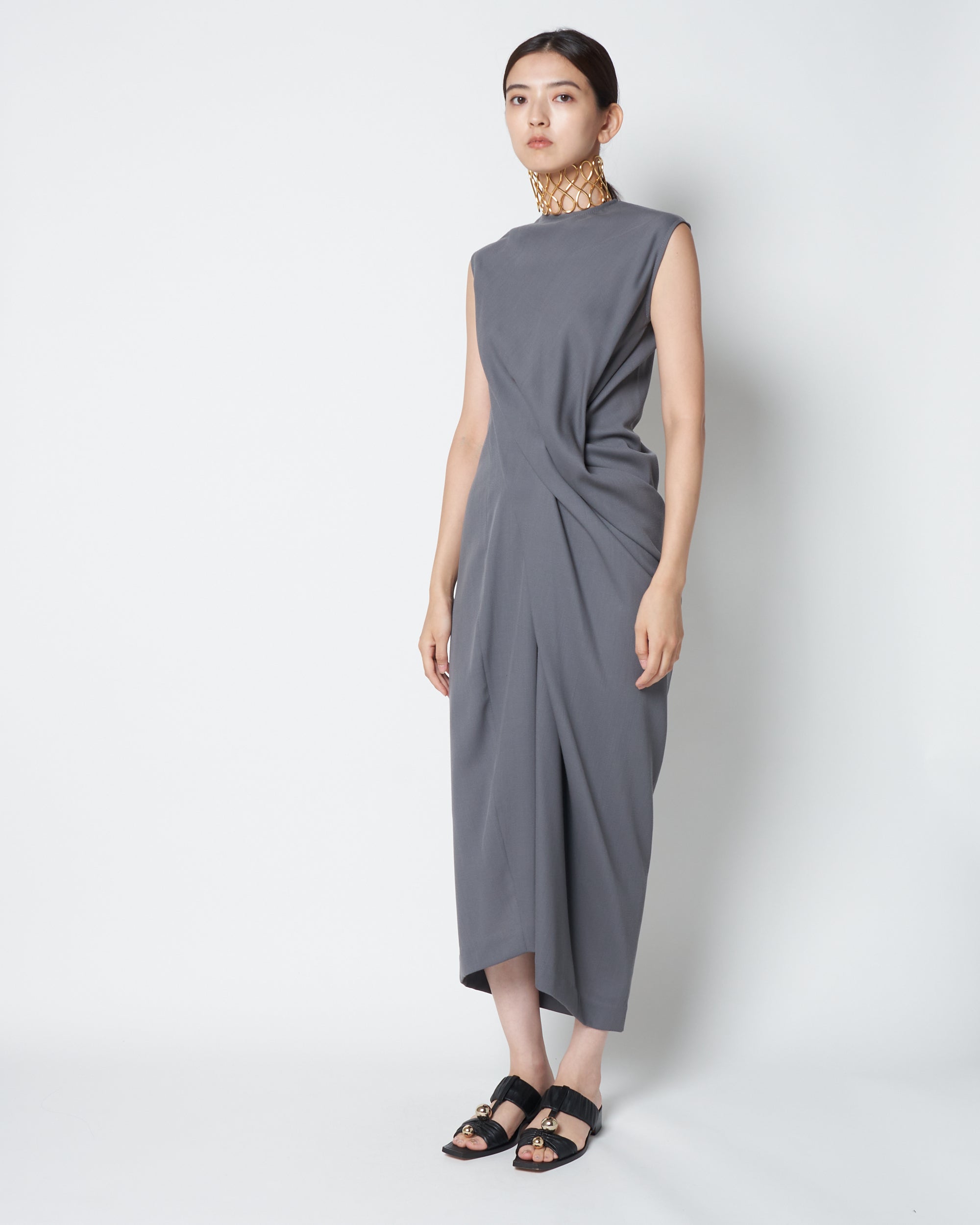 【PRE ORDER】LULEA - SUMMER WOOL DRAPED DRESS