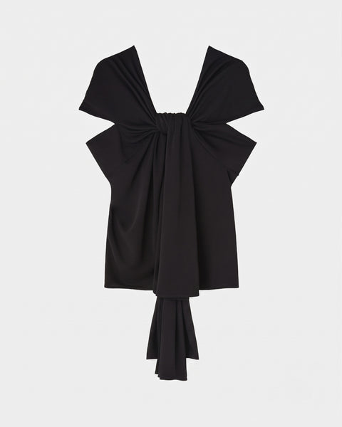 ONYX - DRAPED RAYON TOP