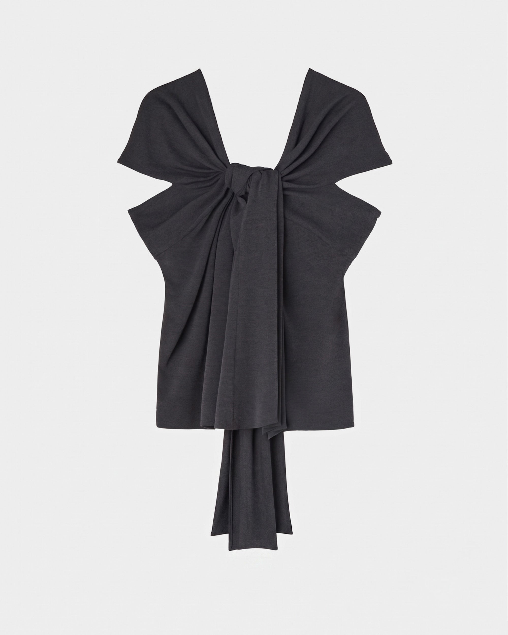 ONYX - DRAPED RAYON TOP