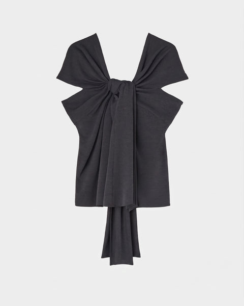 ONYX - DRAPED RAYON TOP