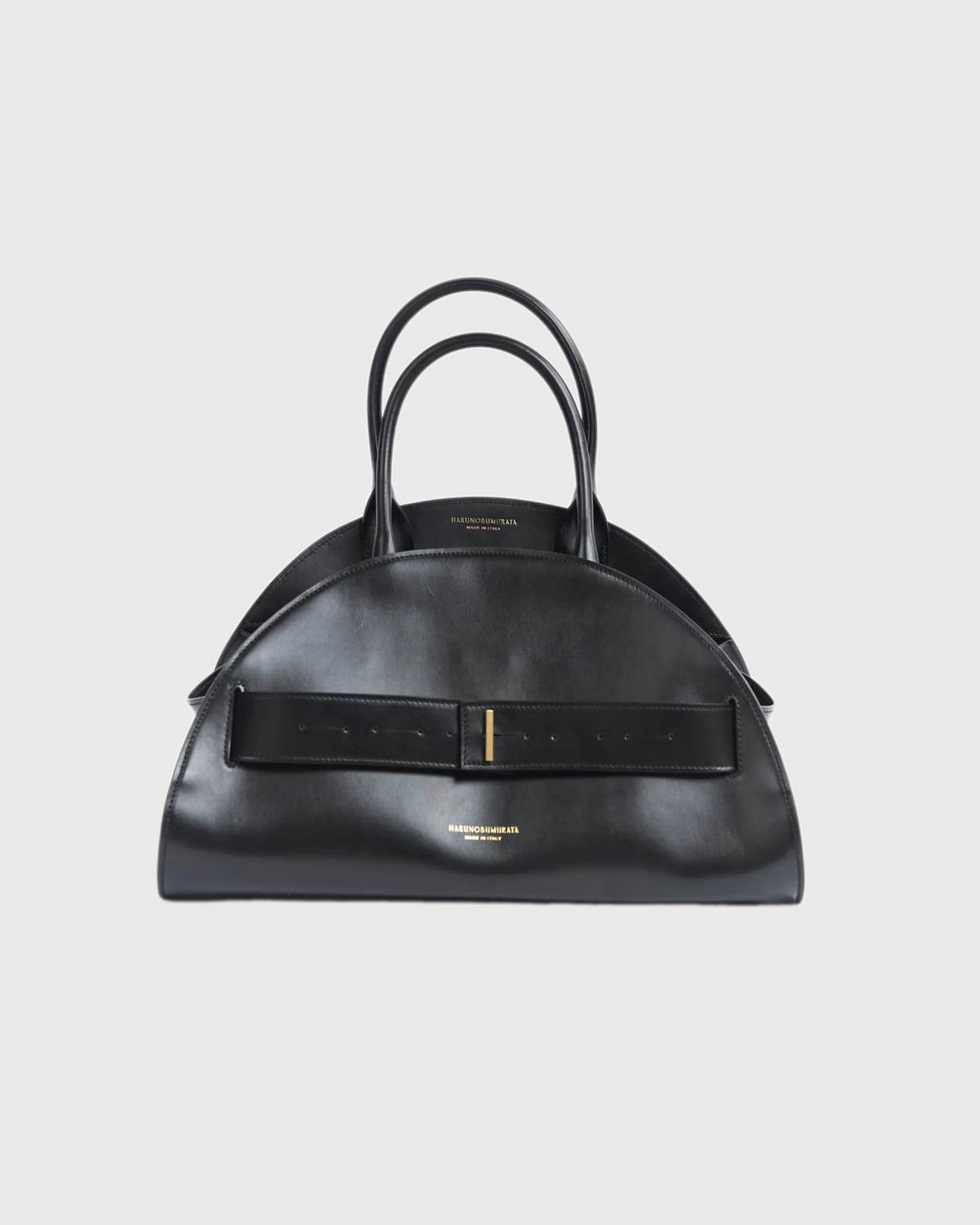 HARUNOBUMURATA｜バッグ｜PIADA MEDIA｜グレインレザー PIADA MEDIA - LEATHER BELTED MEDIUM BOSTON – HARUNOBUMURATA