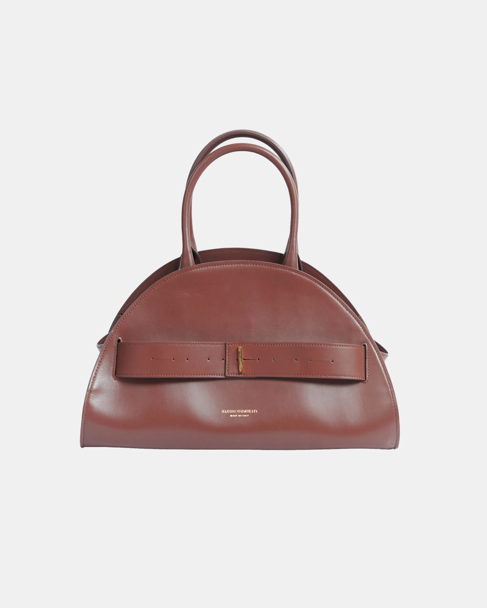 PIADA MEDIA - LEATHER BELTED MEDIUM BOSTON – HARUNOBUMURATA PIADA MEDIA - LEATHER BELTED MEDIUM BOSTON – HARUNOBUMURATA