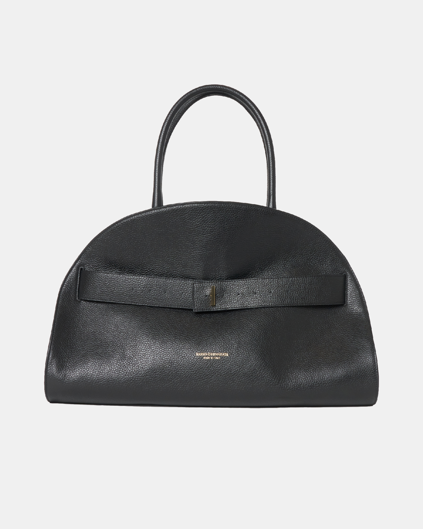 PIADA - GRAIN LEATHER BELTED BOSTON