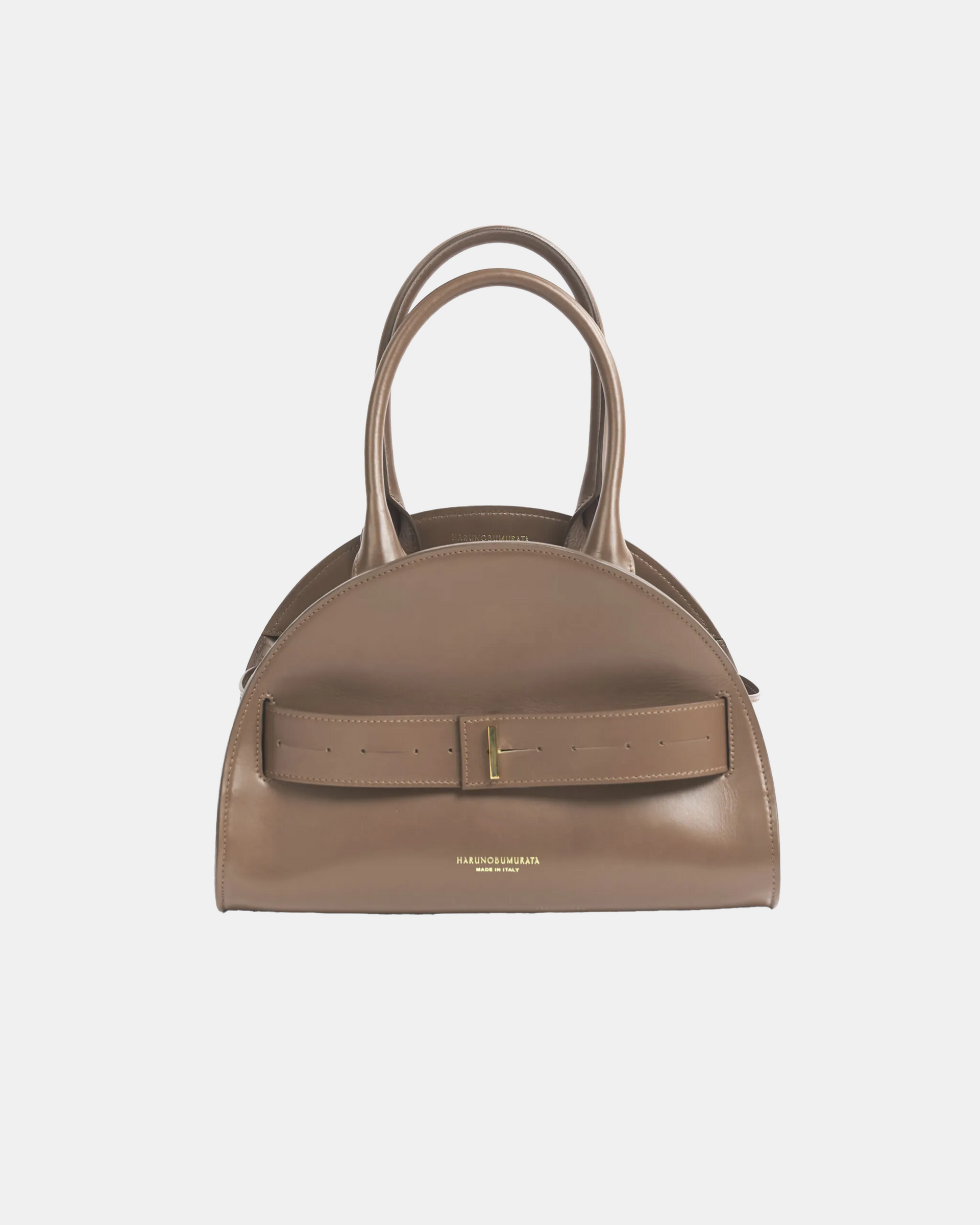 PIADINA - LEATHER BELTED SMALL BOSTON – HARUNOBUMURATA PIADINA - LEATHER BELTED SMALL BOSTON – HARUNOBUMURATA