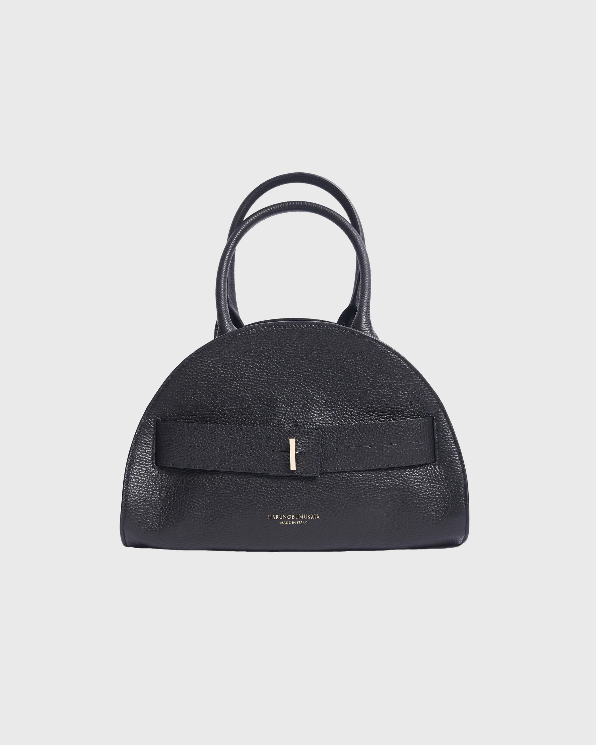 バッグ HARUNOBUMURATA PIADINA SMALL BLACK PIADINA - GRAIN LEATHER SMALL BOSTON – HARUNOBUMURATA
