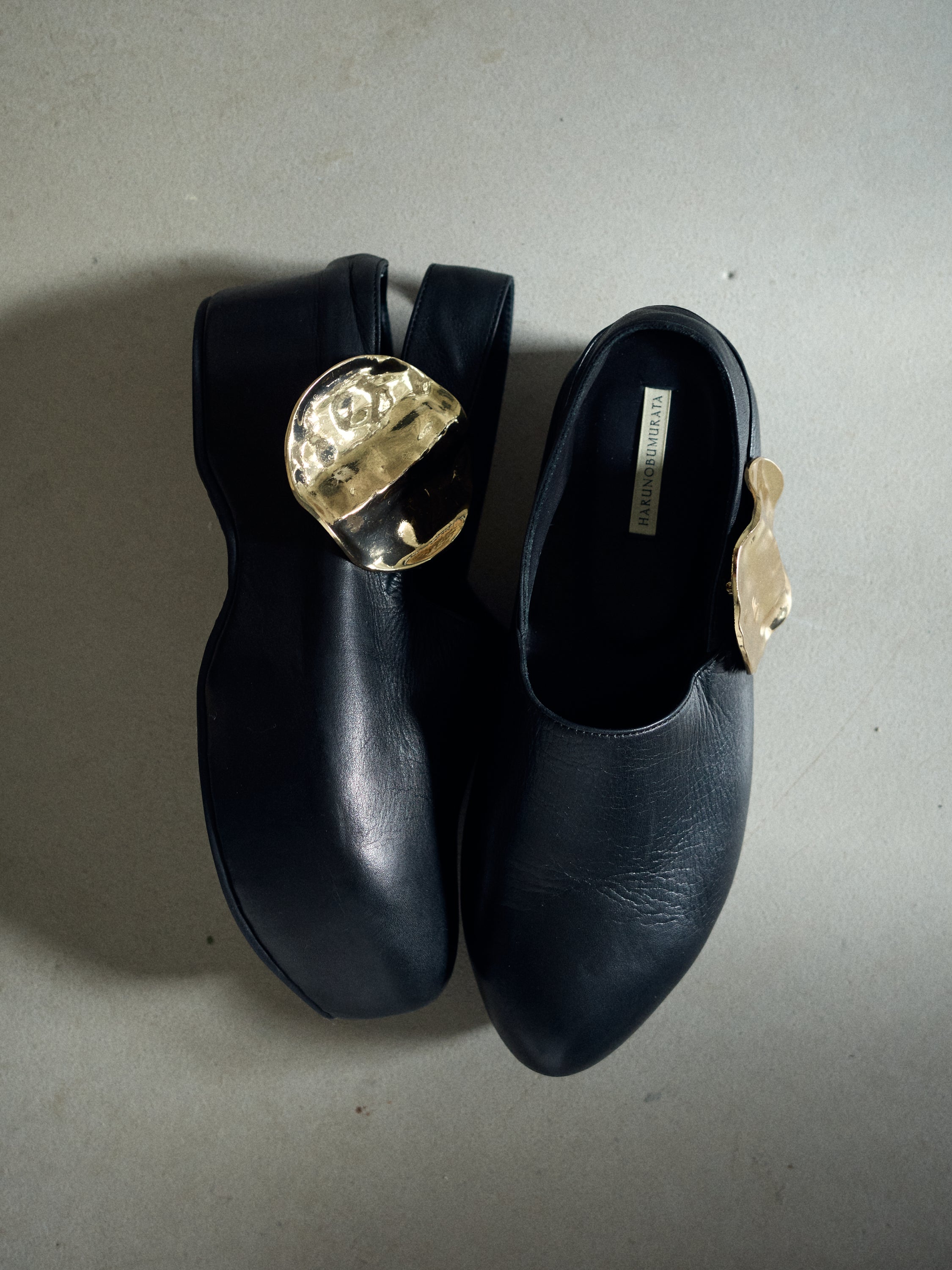 BAUER - ROUND TOE PLATFORM LEATHER SHOES