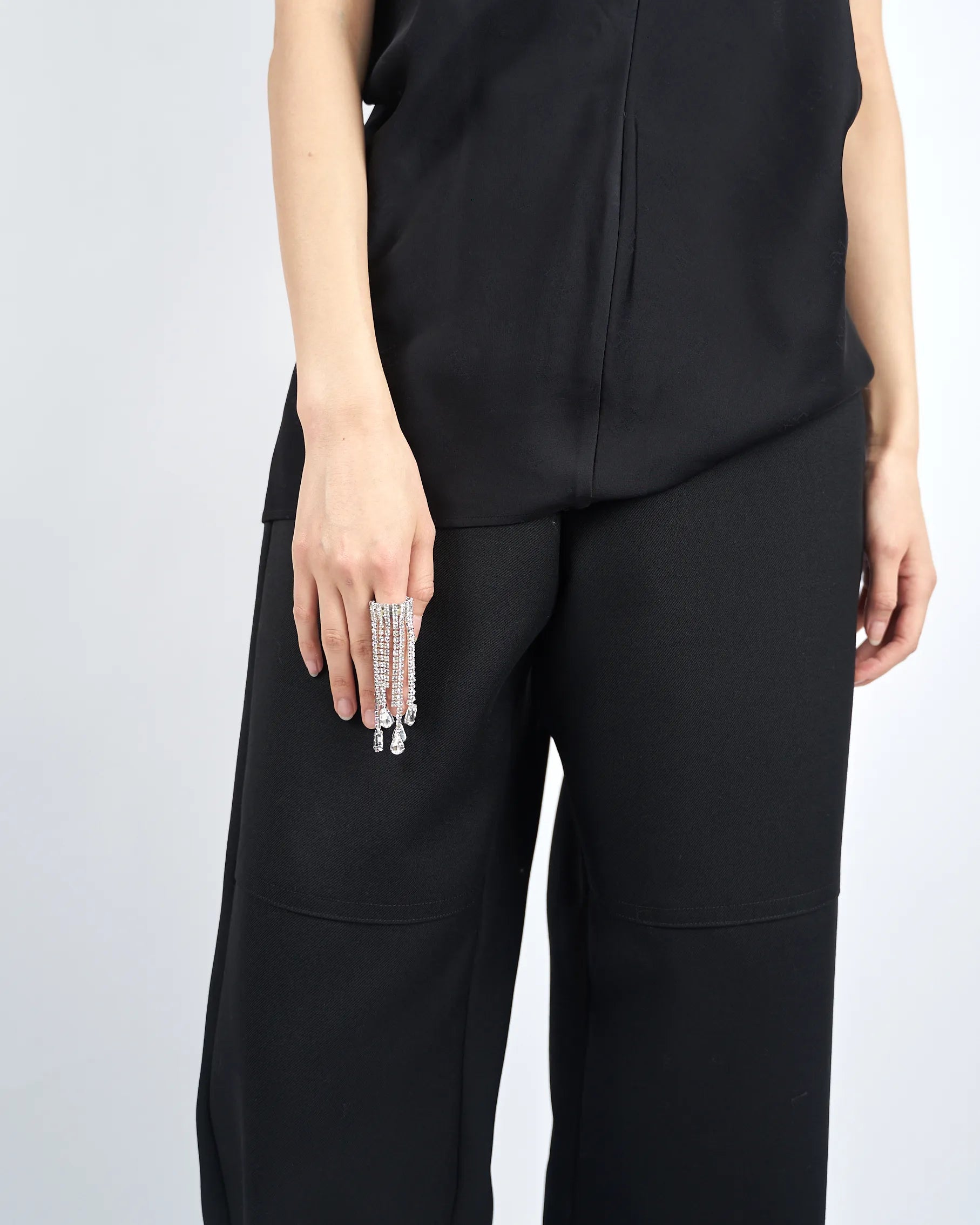 アクセサリー HARUNOBUMURATA STRASS FRINGE RING STRASS FRINGE RING SHORT - SILVER – HARUNOBUMURATA