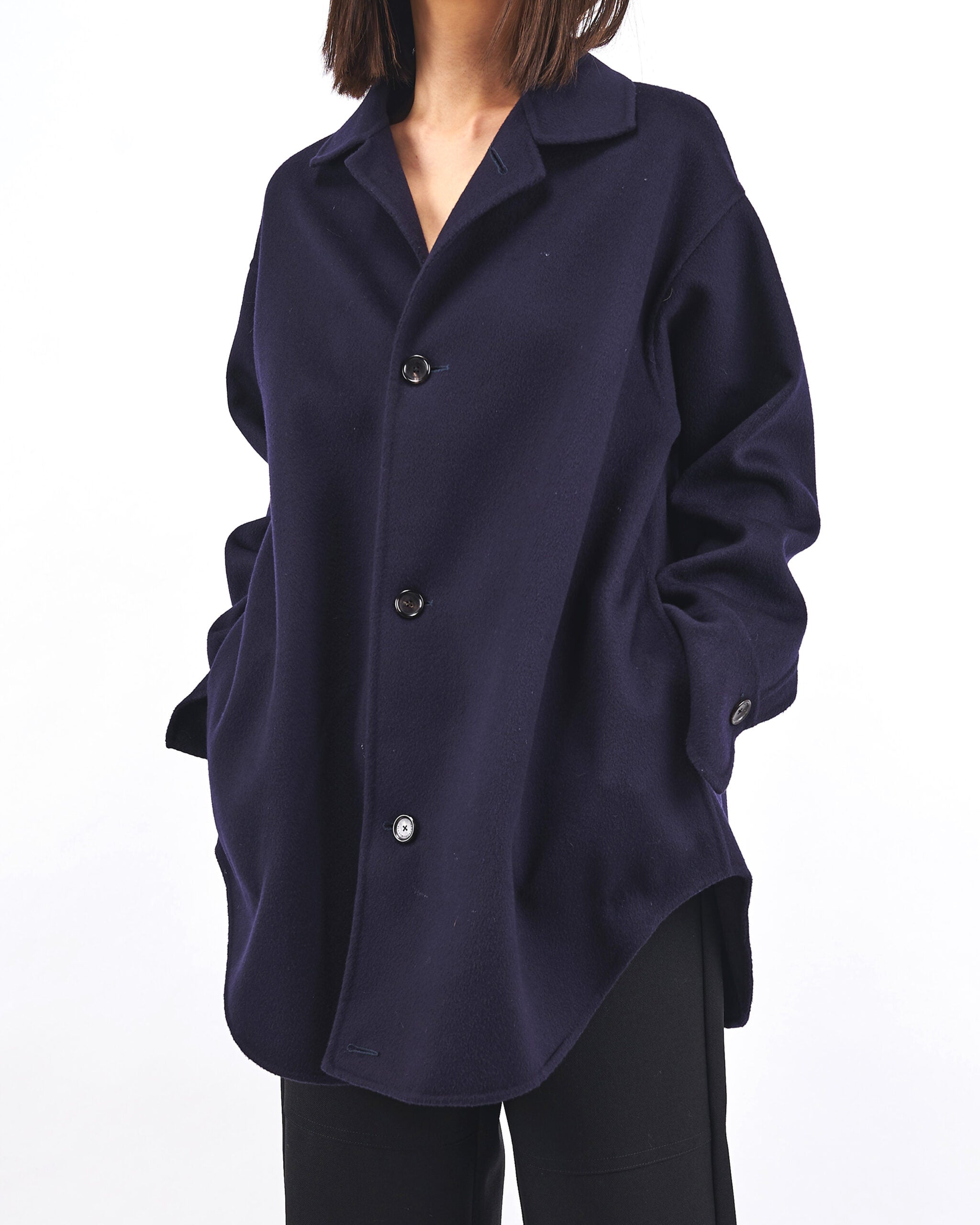 ESMERALDA- DOUBLE FACE WOOL CASHMERE  SHIRT JACKET