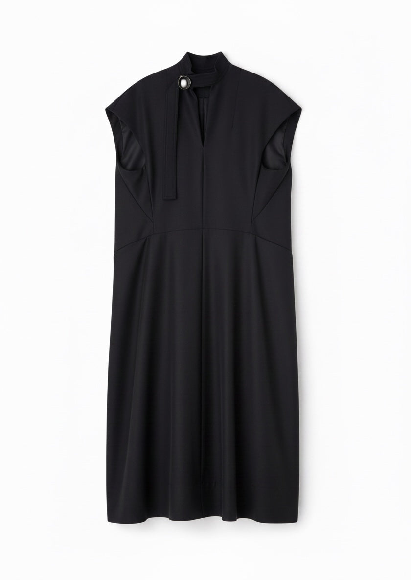 LAURA - ROUND SHAPE SLEEVELESS DRESS