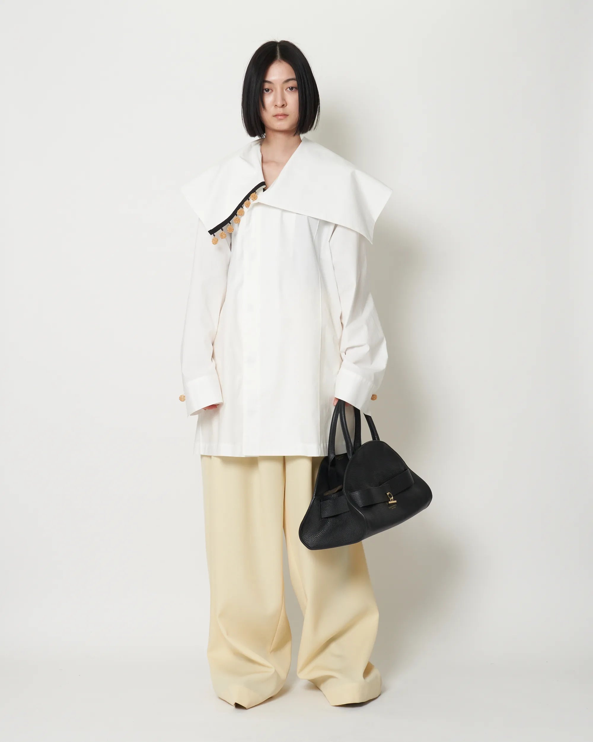 PIADA MEDIA - GRAIN LEATHER BELTED BOSTON