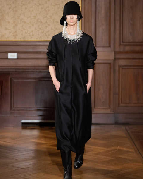 INFER - COCOON SHAPED LONG SLEEVE DRESS