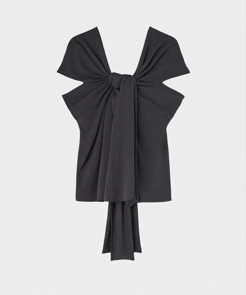 ONYX - DRAPED RAYON TOP
