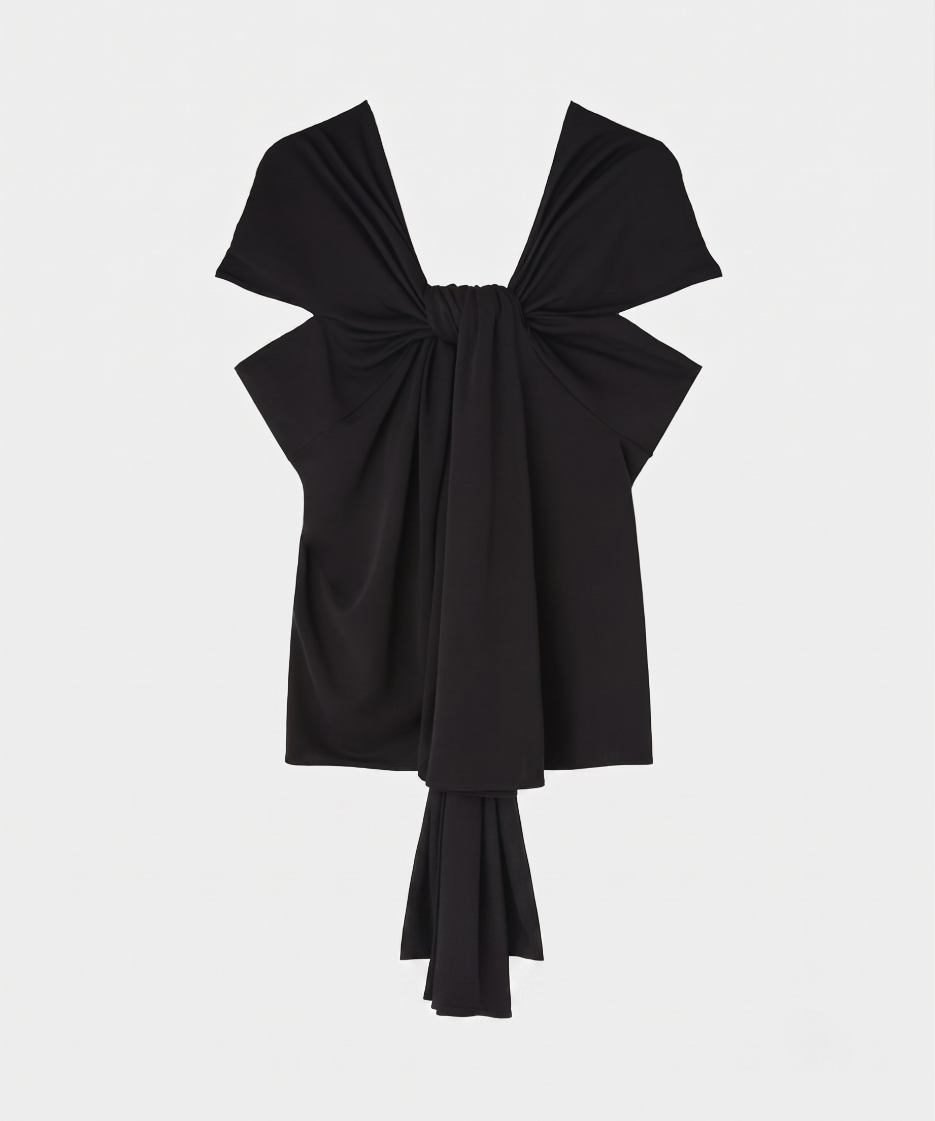 ONYX - DRAPED RAYON TOP